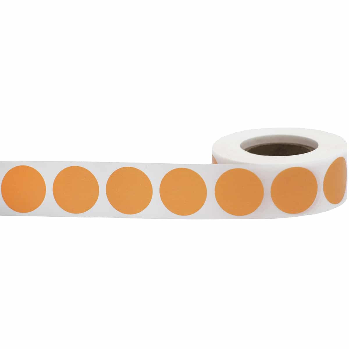 Peach Color Code Labels 3/4" Round Quantity 500 Peach Color Code Labels 3/4" Round Quantity 500