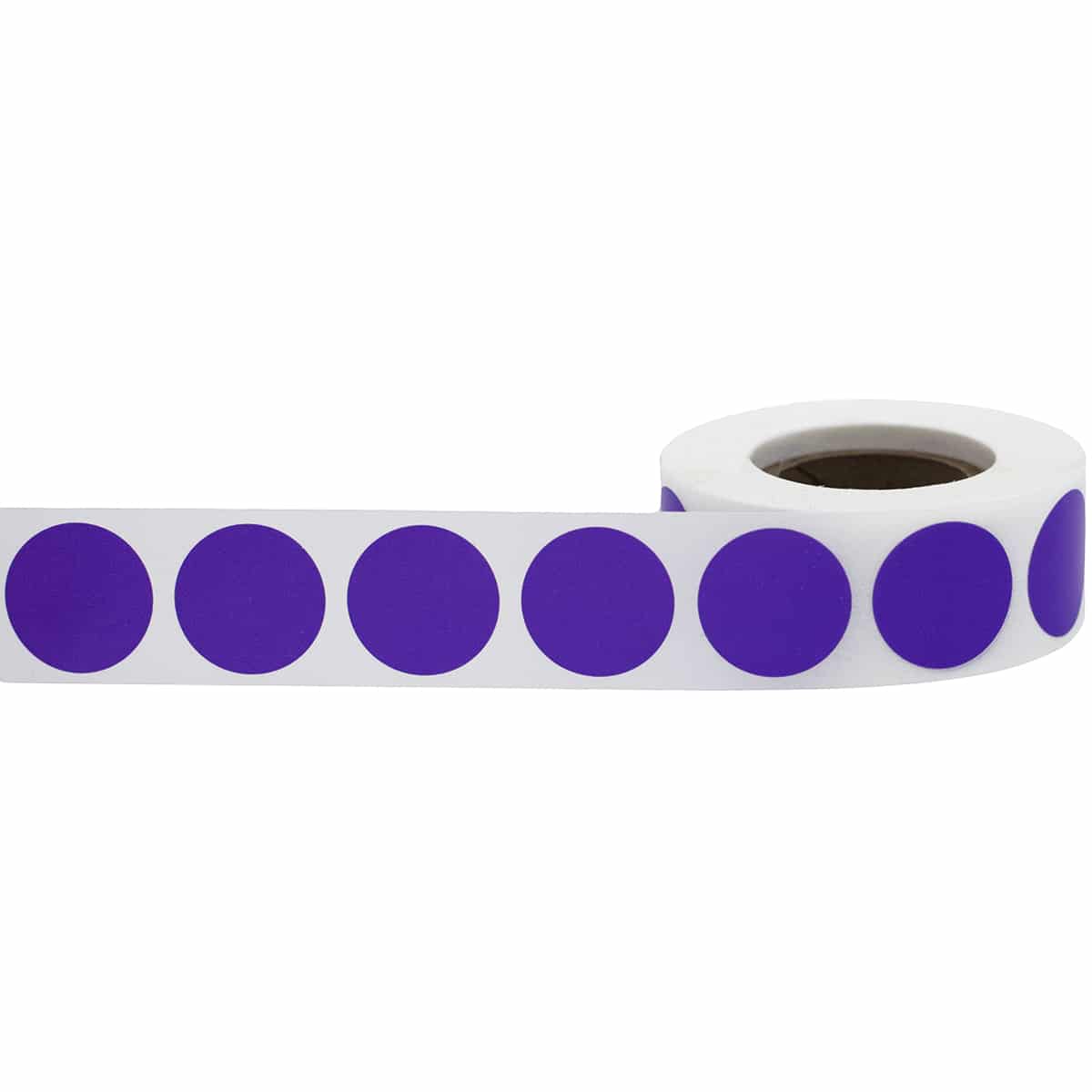 Purple Color Code Labels 3/4" Round Quantity 500 Purple Color Code Labels 3/4" Round Quantity 500