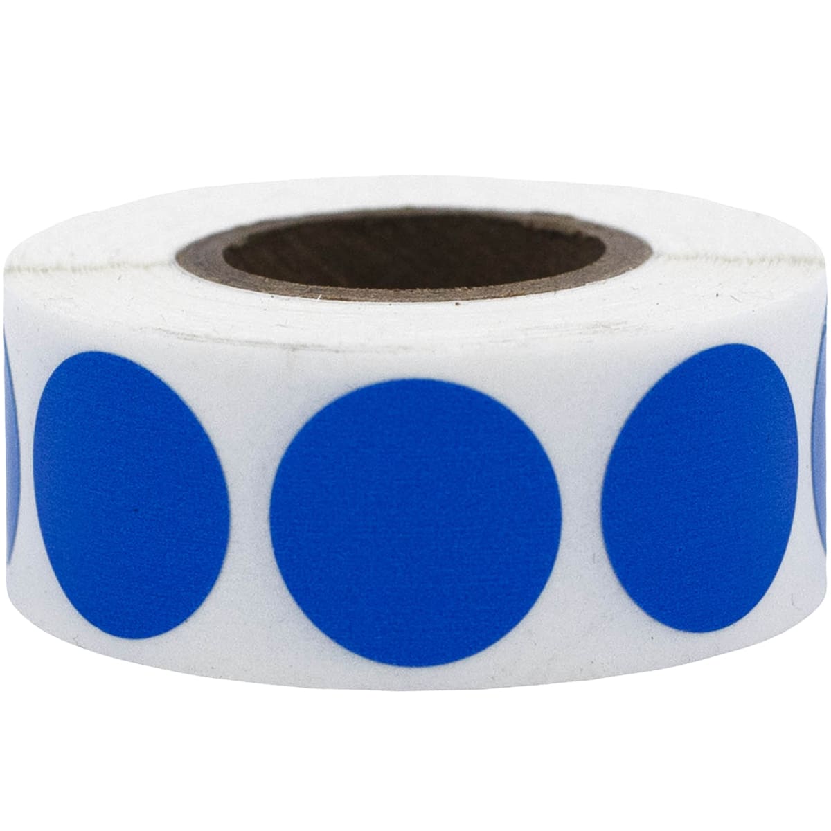 Blue Color Code Labels 3/4" Round Quantity 500