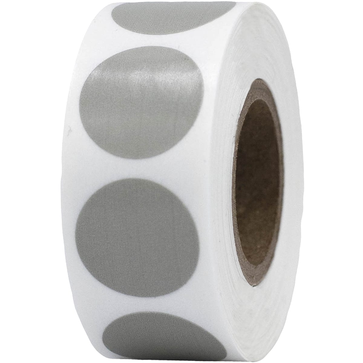 Grey Color Code Labels 3/4" Round Quantity 500