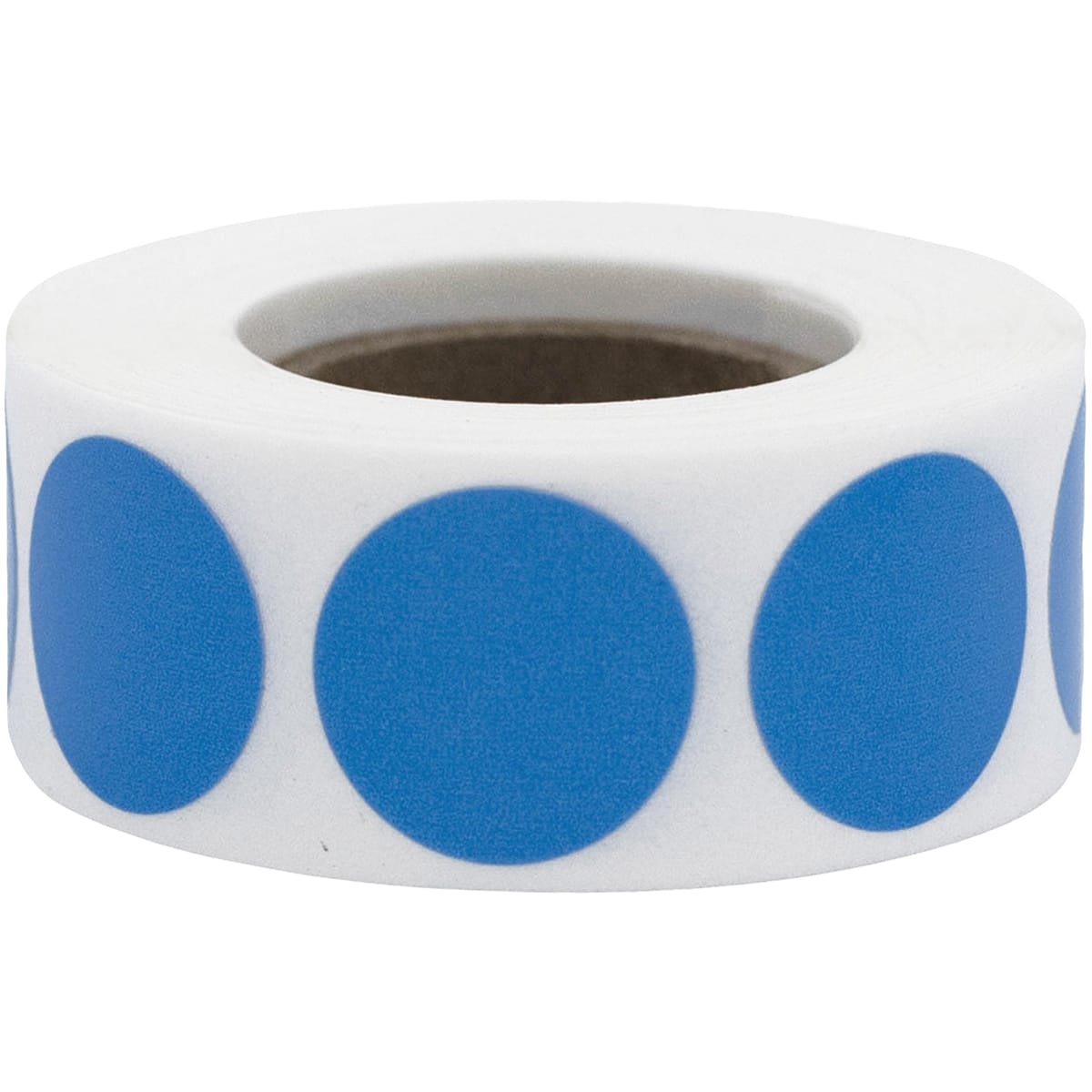 Light Blue Color Code Labels 3/4" Round Quantity 500