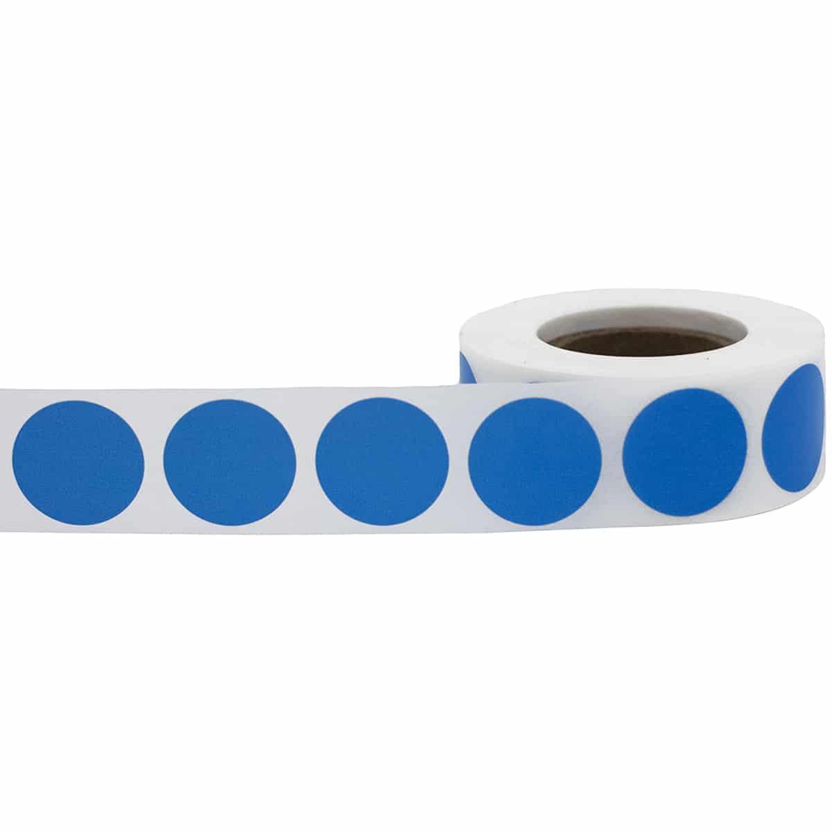 Light Blue Color Code Labels 3/4" Round Quantity 500