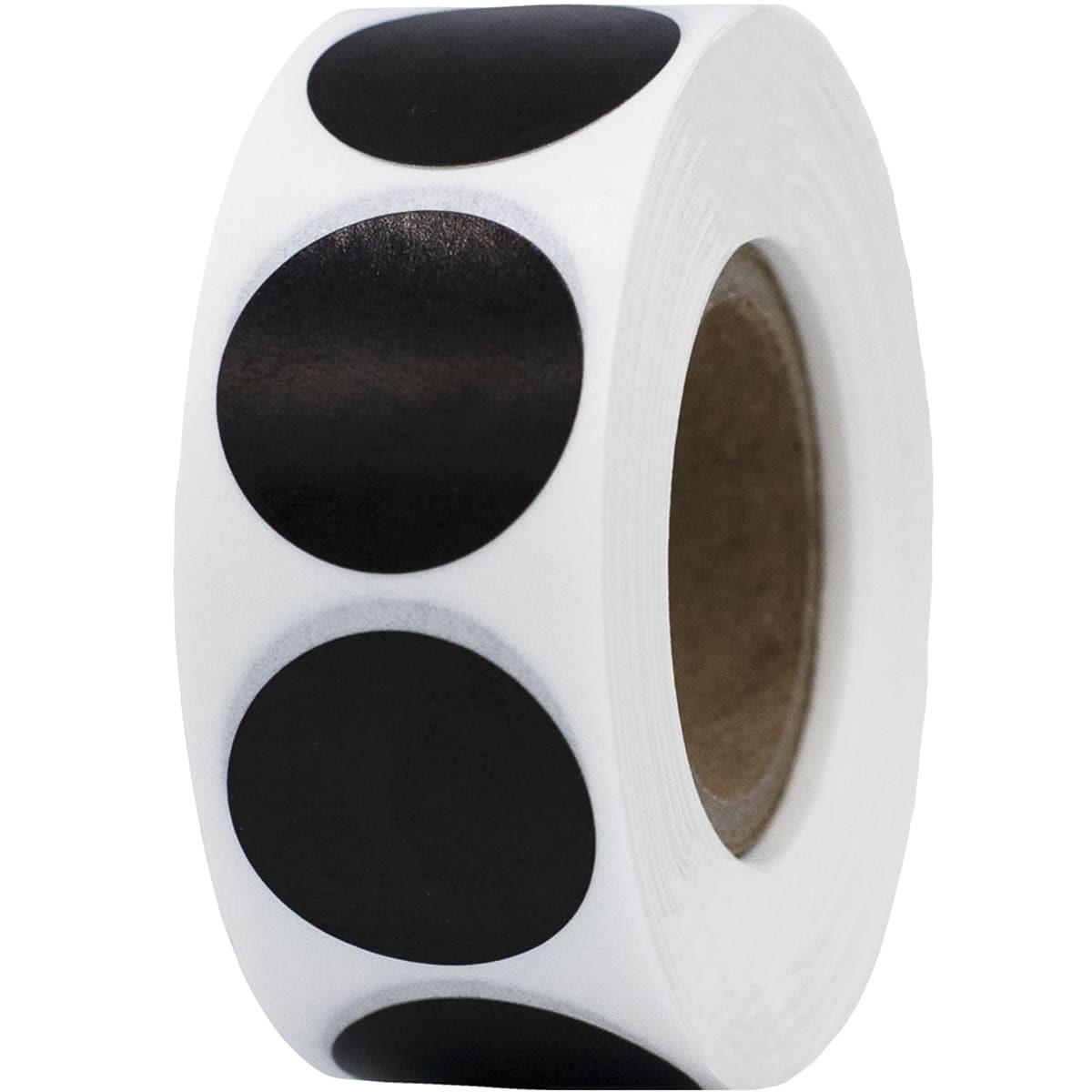 Black Color Code Labels 3/4" Round QTY 500