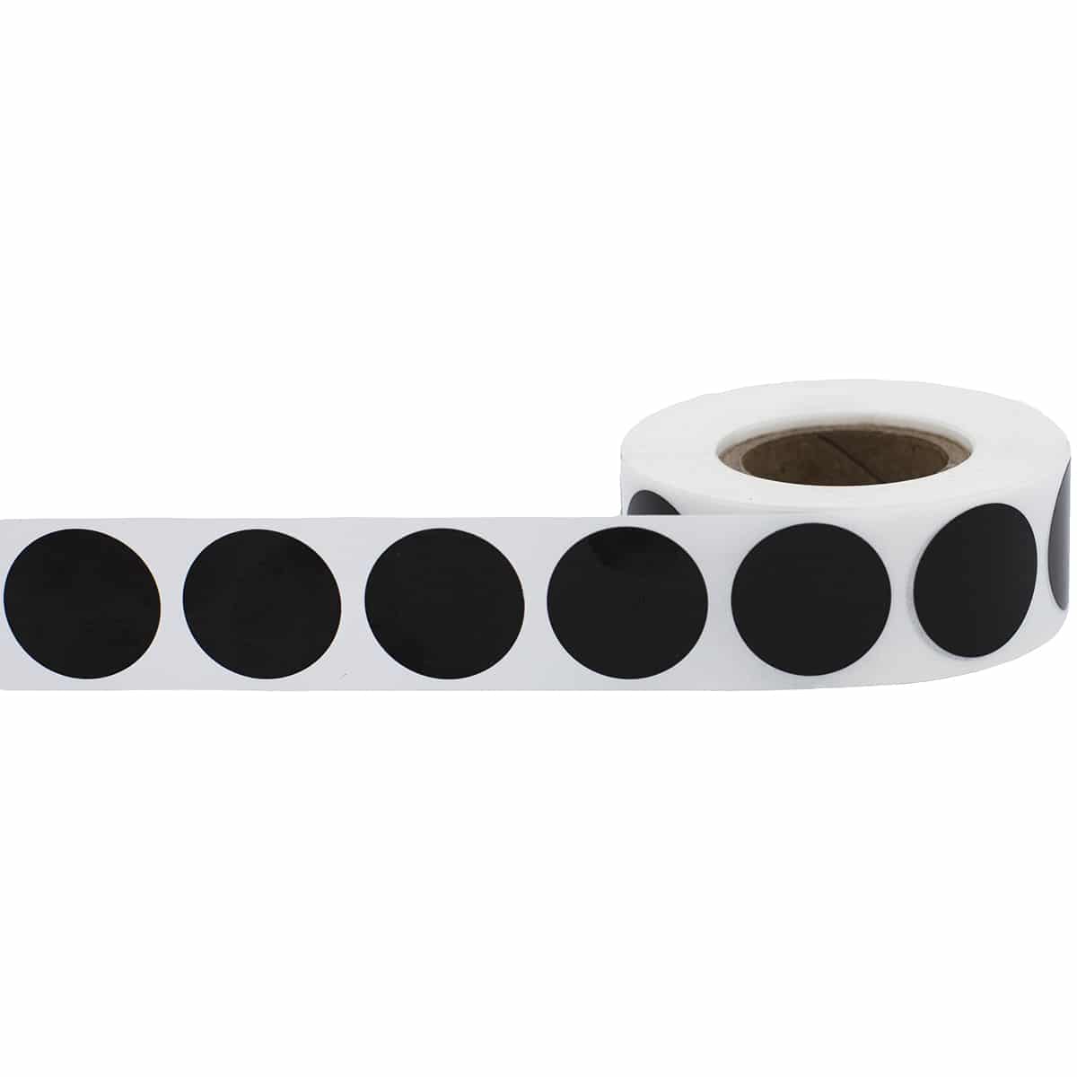 Black Color Code Labels 3/4" Round QTY 500
