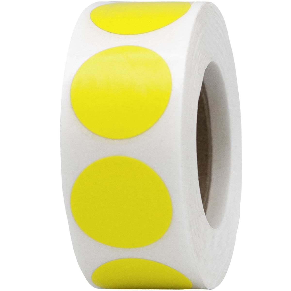 Hot Yellow Color Code Labels 3/4" Round QTY 500 Hot Yellow Color Code Labels 3/4" Round QTY 500