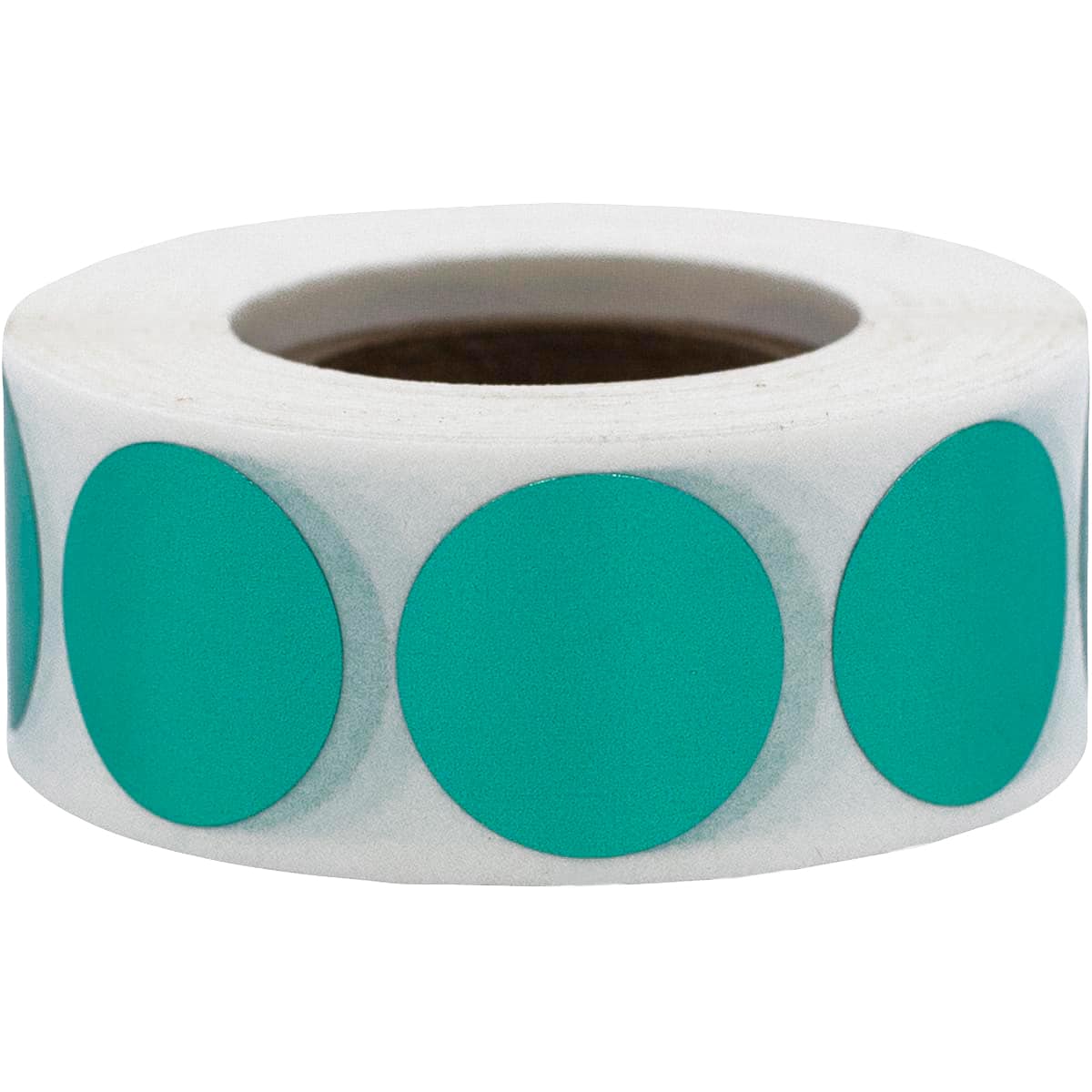 Metallic Green Labels 3/4" Round QTY 500