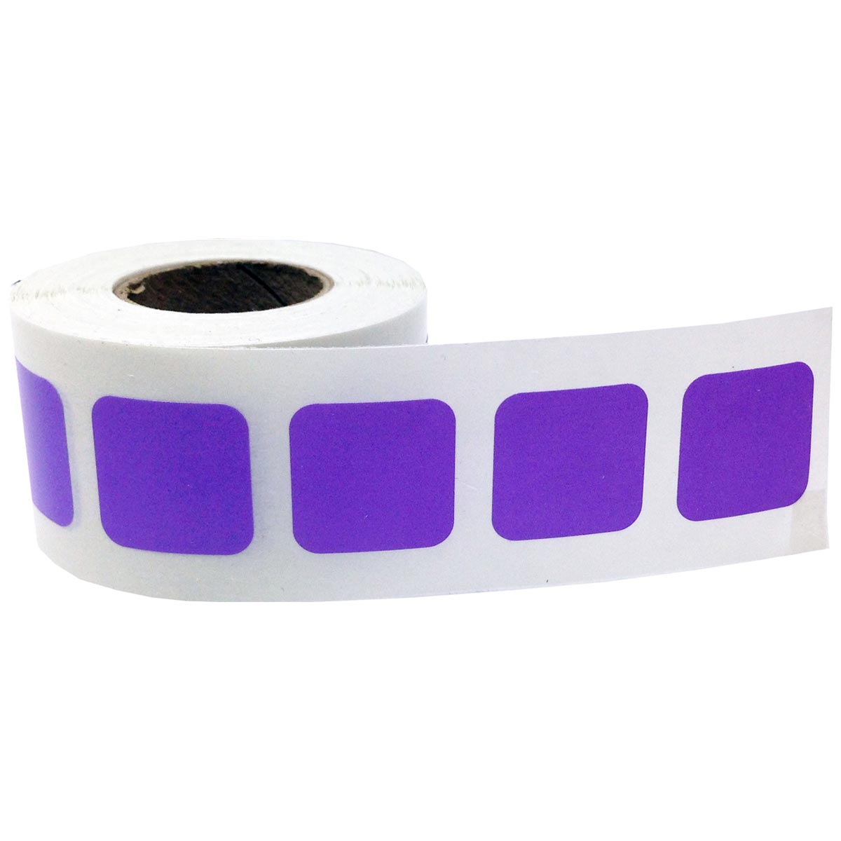 Purple Stickers 3/4" Square QTY 500 Purple Stickers 3/4" Square QTY 500