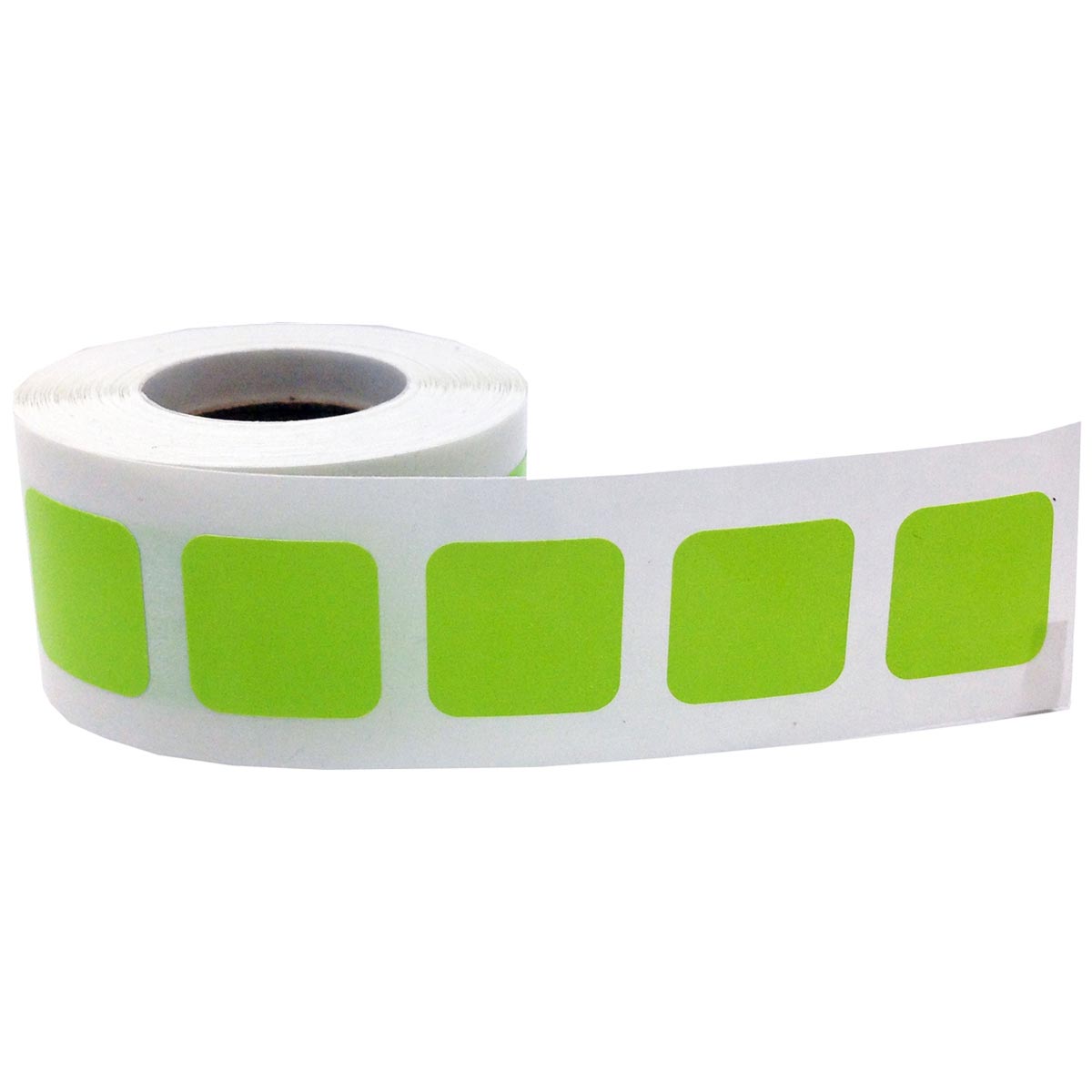 Light Green Stickers 3/4" Square QTY 500 Light Green Stickers 3/4" Square QTY 500