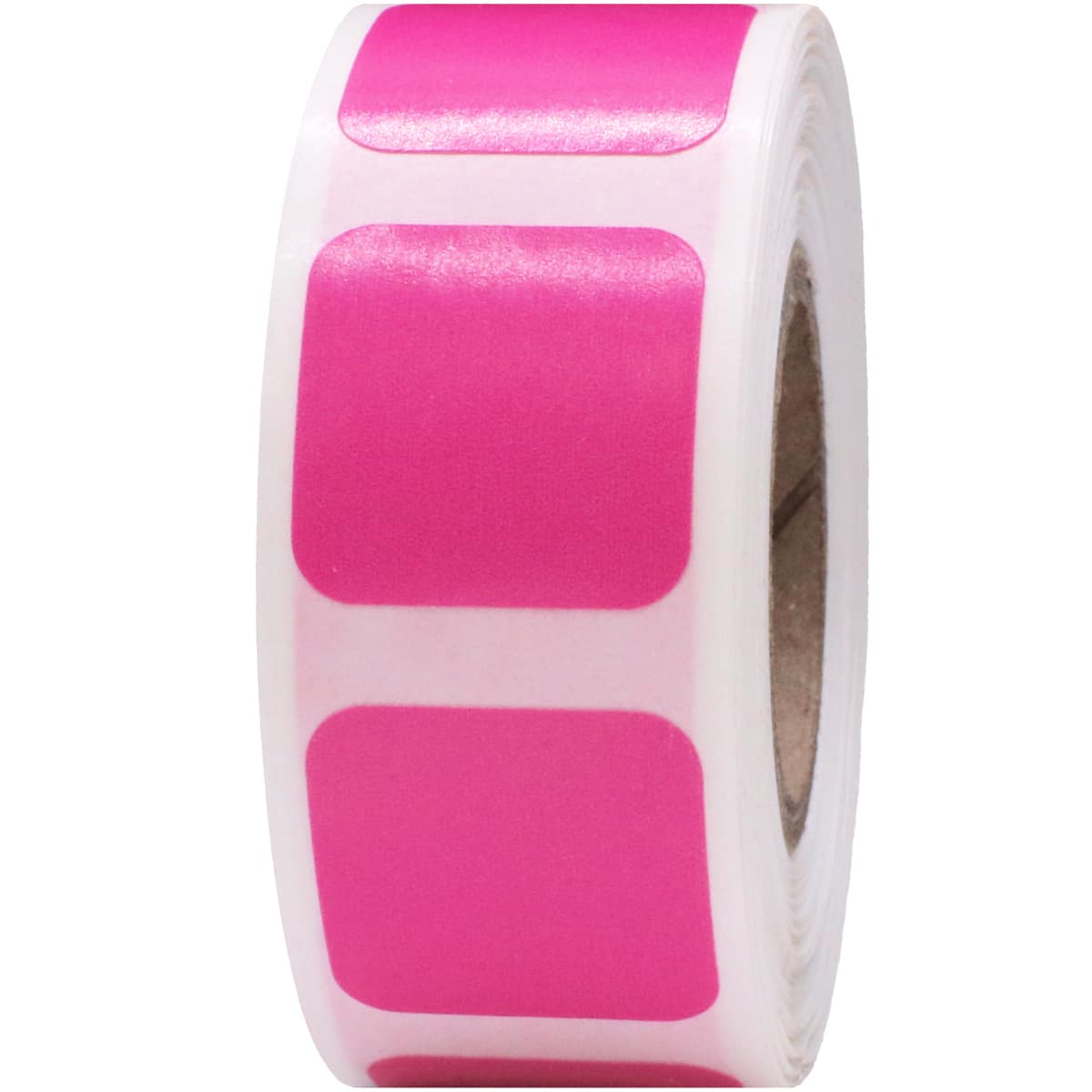 Hot Pink Stickers 3/4" Square QTY 500 Hot Pink Stickers 3/4" Square QTY 500
