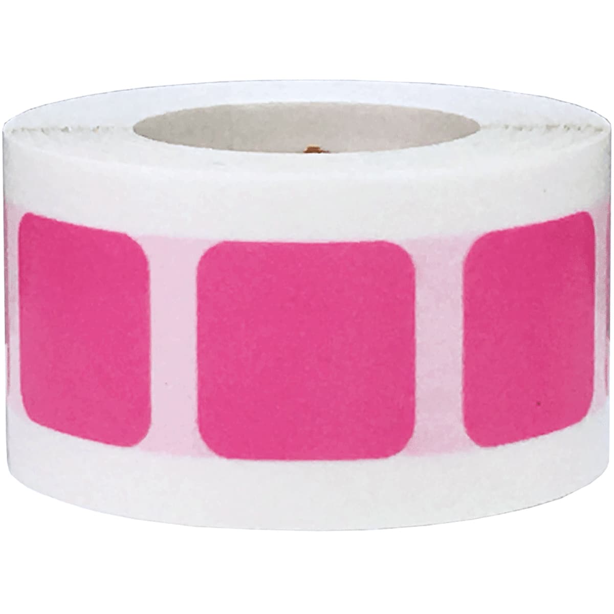 Hot Pink Stickers 3/4" Square QTY 500 Hot Pink Stickers 3/4" Square QTY 500
