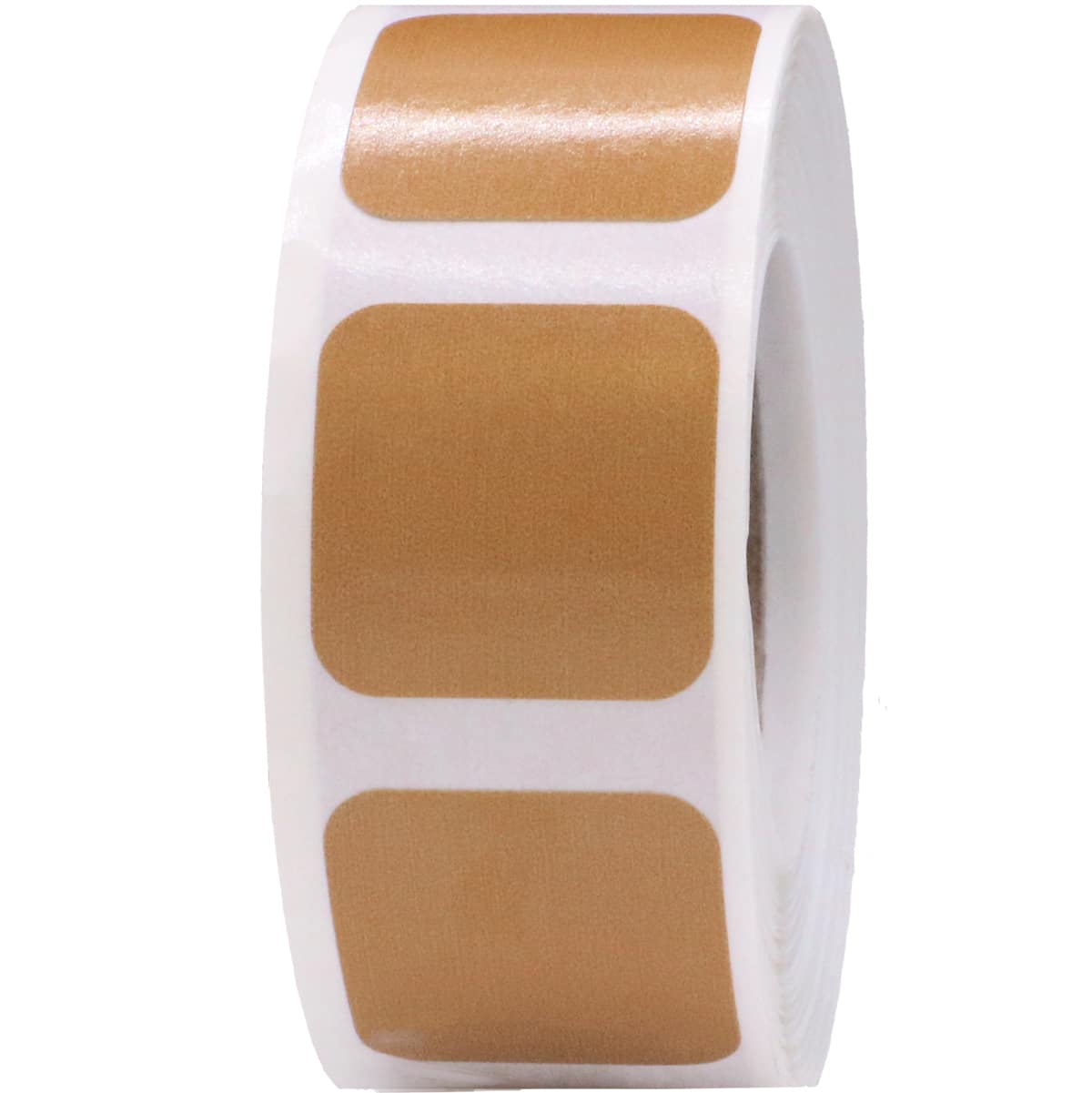Tan Stickers 3/4" Square QTY 500 Tan Stickers 3/4" Square QTY 500