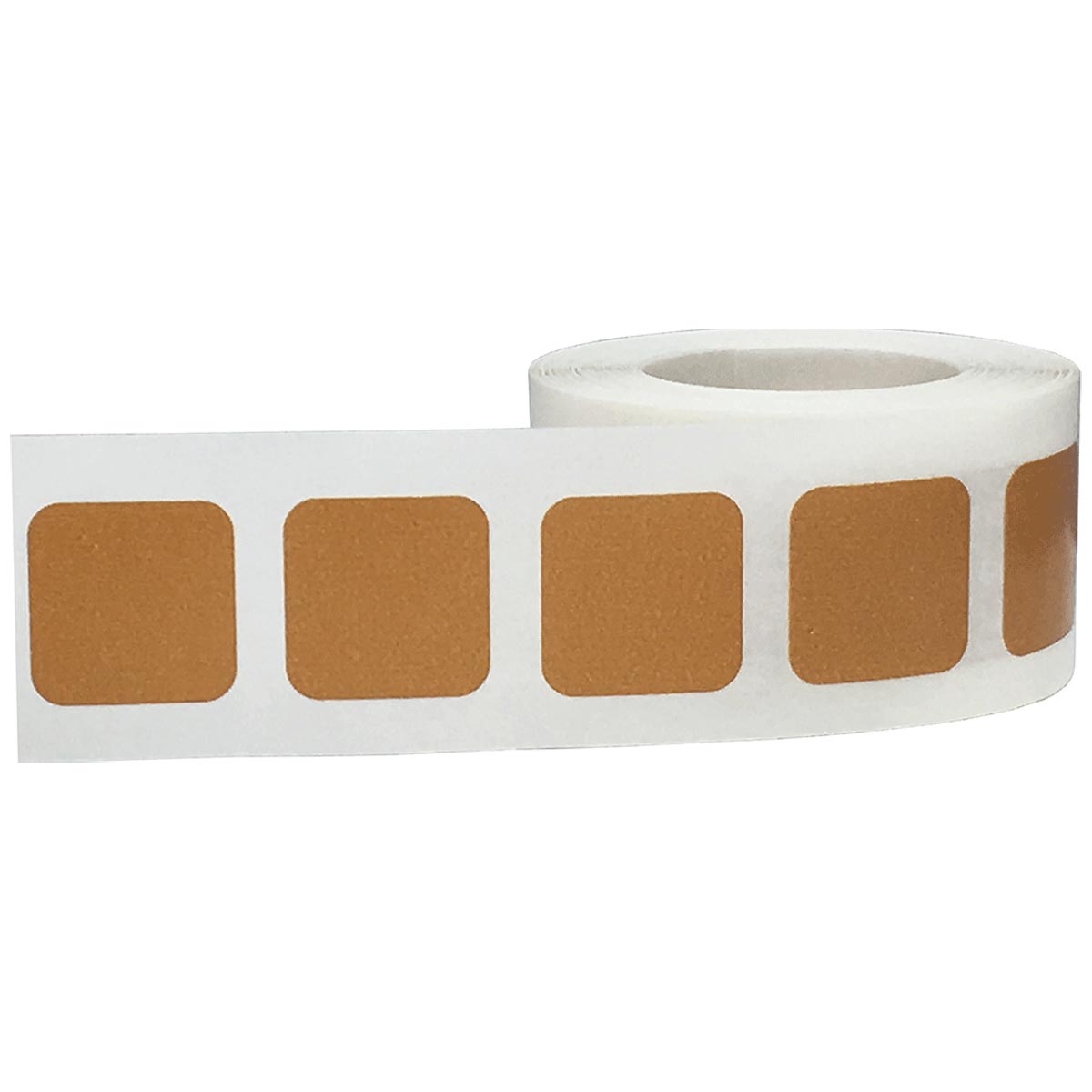 Tan Stickers 3/4" Square QTY 500 Tan Stickers 3/4" Square QTY 500