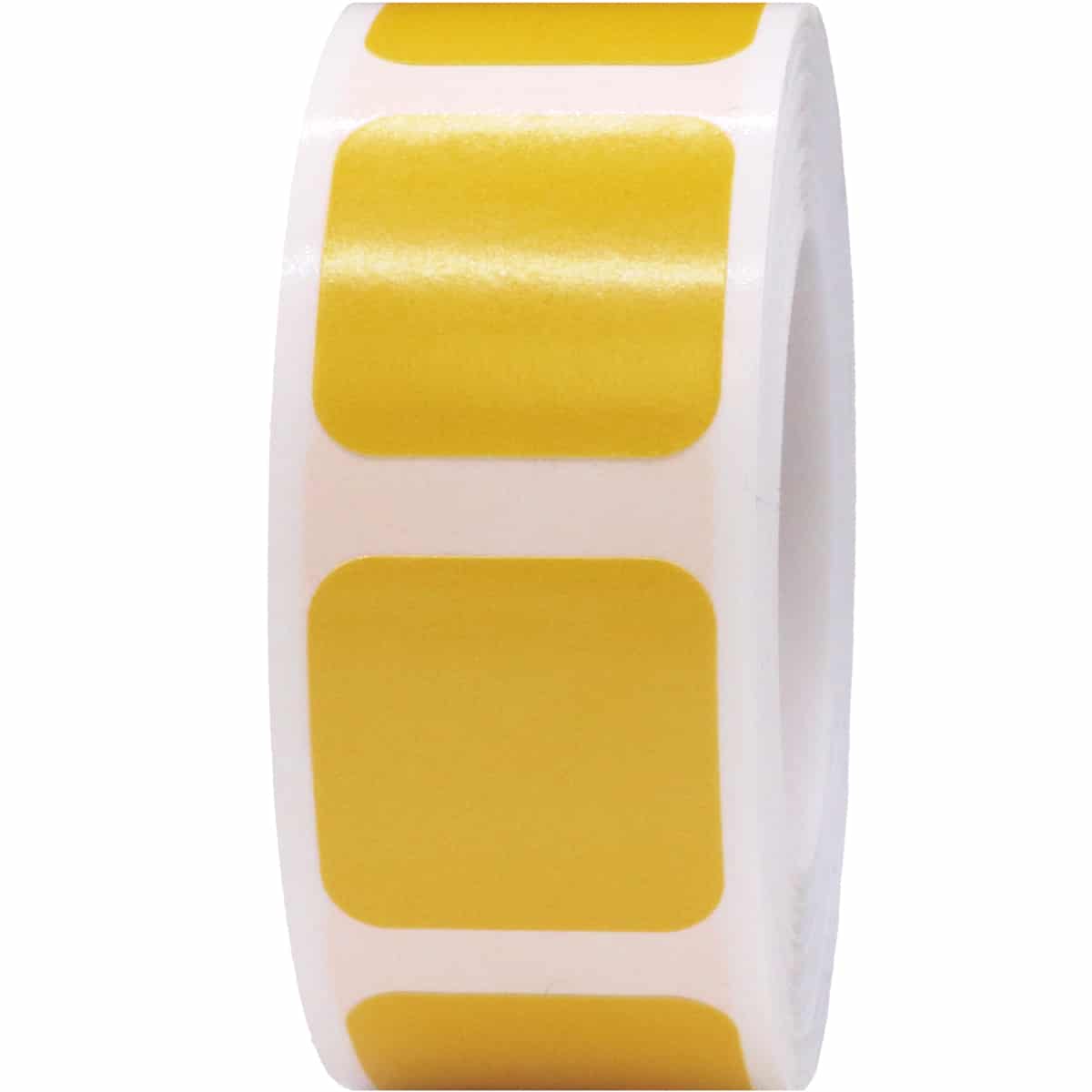 Yellow Stickers 3/4" Square QTY 500 Yellow Stickers 3/4" Square QTY 500