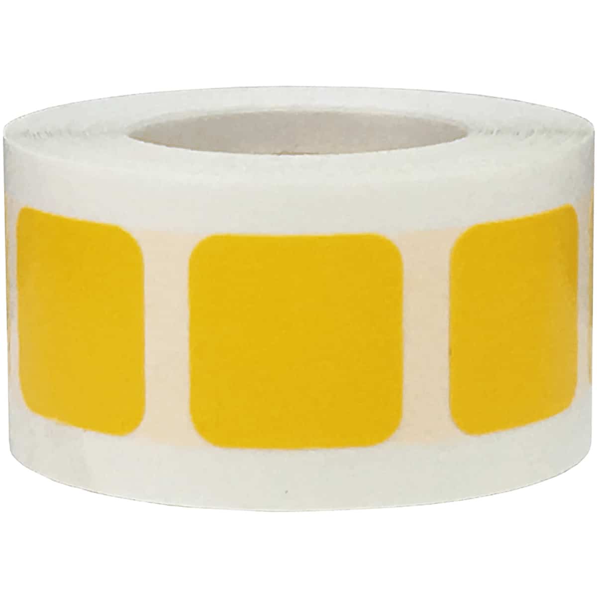 Yellow Stickers 3/4" Square QTY 500 Yellow Stickers 3/4" Square QTY 500