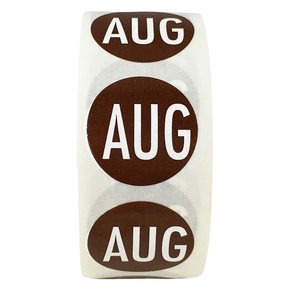 August Stickers Brown 3/4" Inch Round Quantity 500 August Stickers Brown 3/4" Inch Round Quantity 500