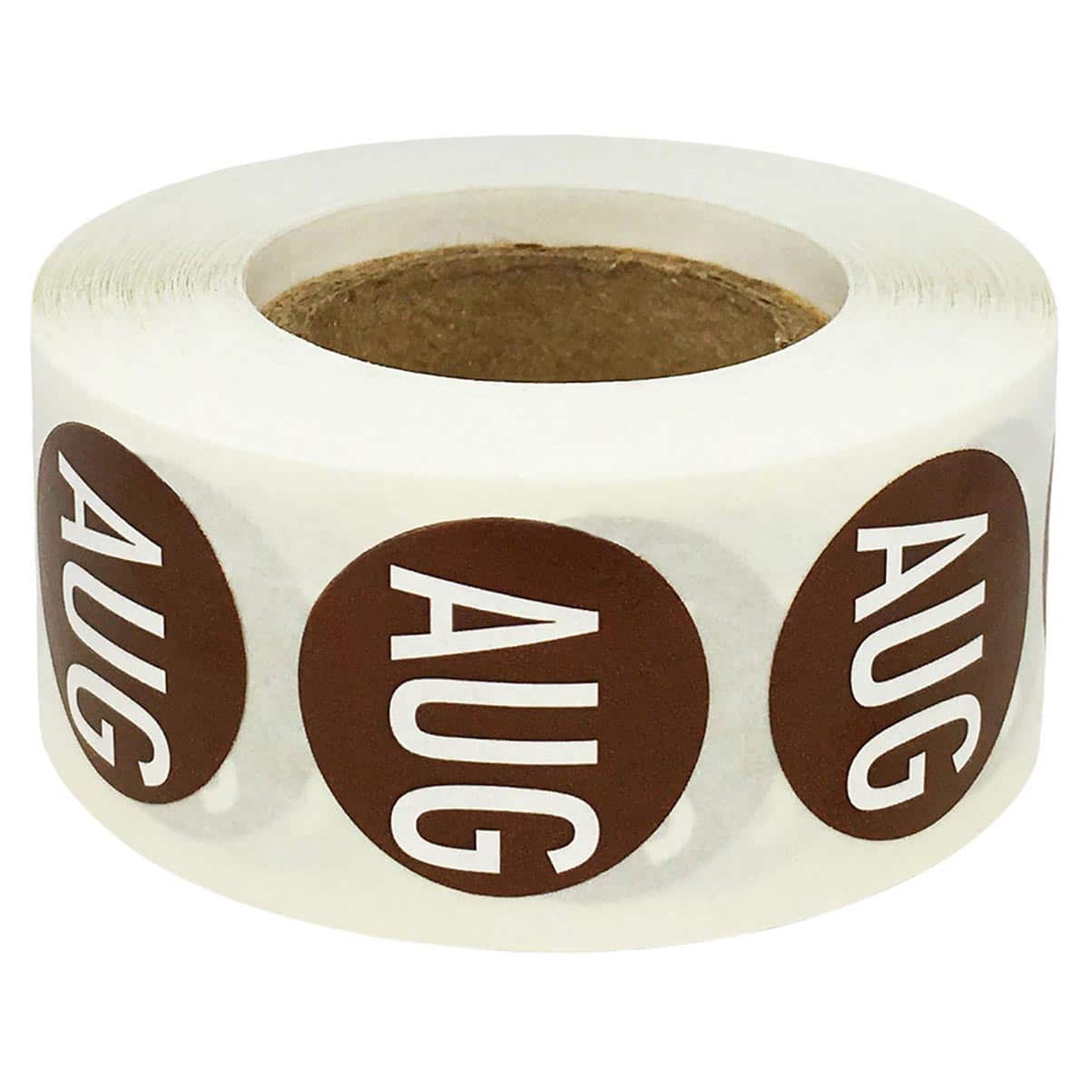 August Stickers Brown 3/4" Inch Round Quantity 500 August Stickers Brown 3/4" Inch Round Quantity 500