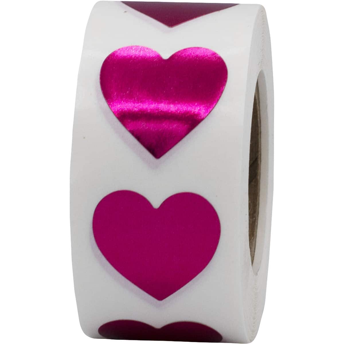 Metallic Red Heart Stickers 3/4" QTY 500 Metallic Red Heart Stickers 3/4" QTY 500