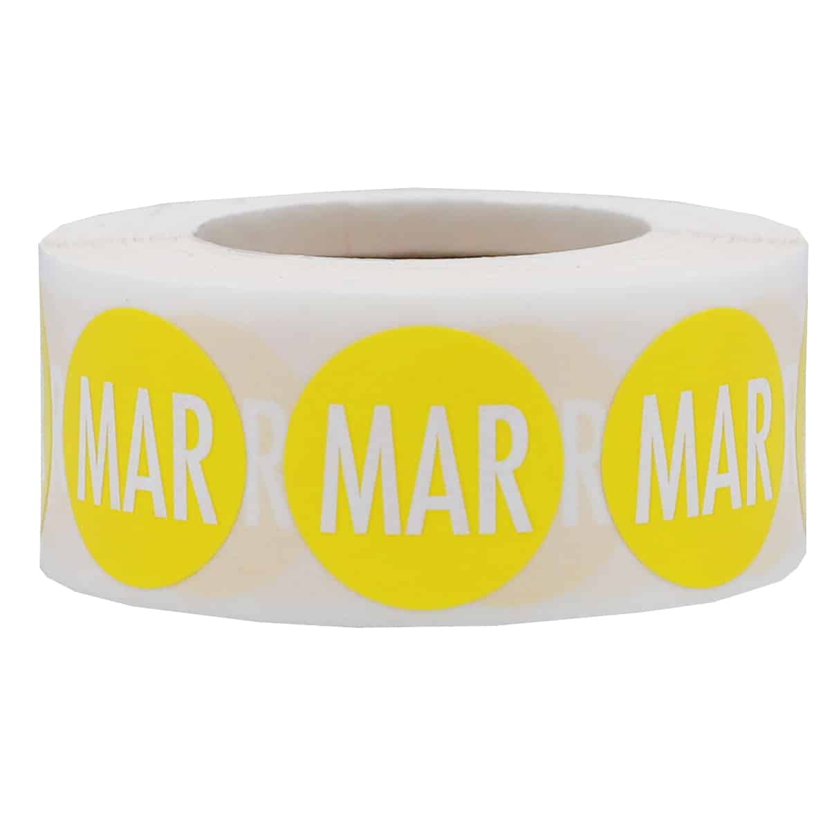 March Stickers Yellow 3/4" Inch Round Quantity 500 March Stickers Yellow 3/4" Inch Round Quantity 500