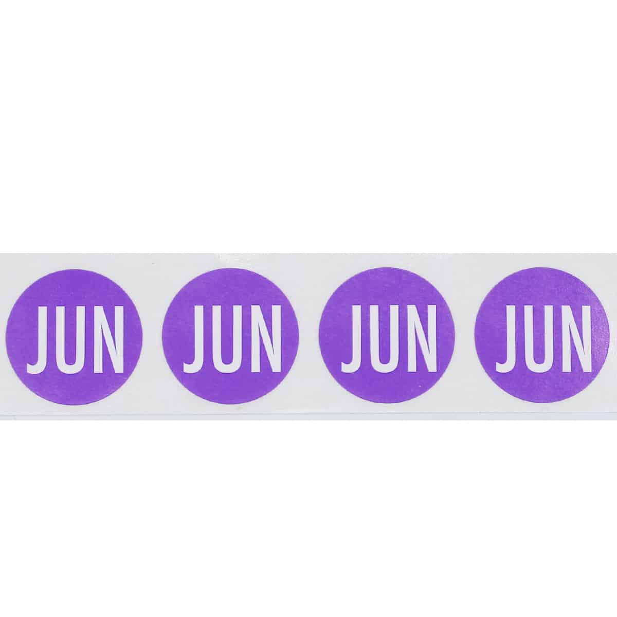 June Color Coded Month Stickers 3/4" Round Quantity 500 June Color Coded Month Stickers 3/4" Round Quantity 500