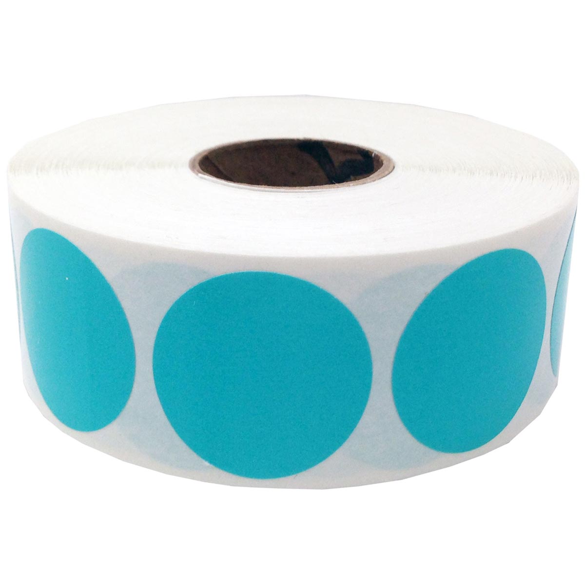 Teal Colored Labels 1" Round QTY 500 Teal Colored Labels 1" Round QTY 500