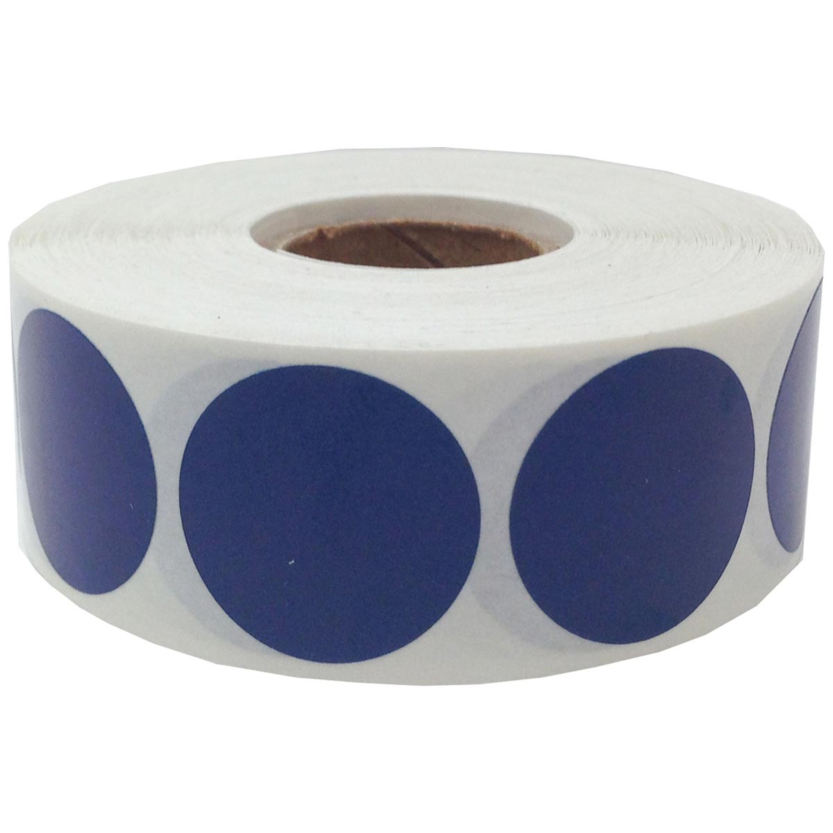 Navy Blue Colored Labels 1" Round QTY 500