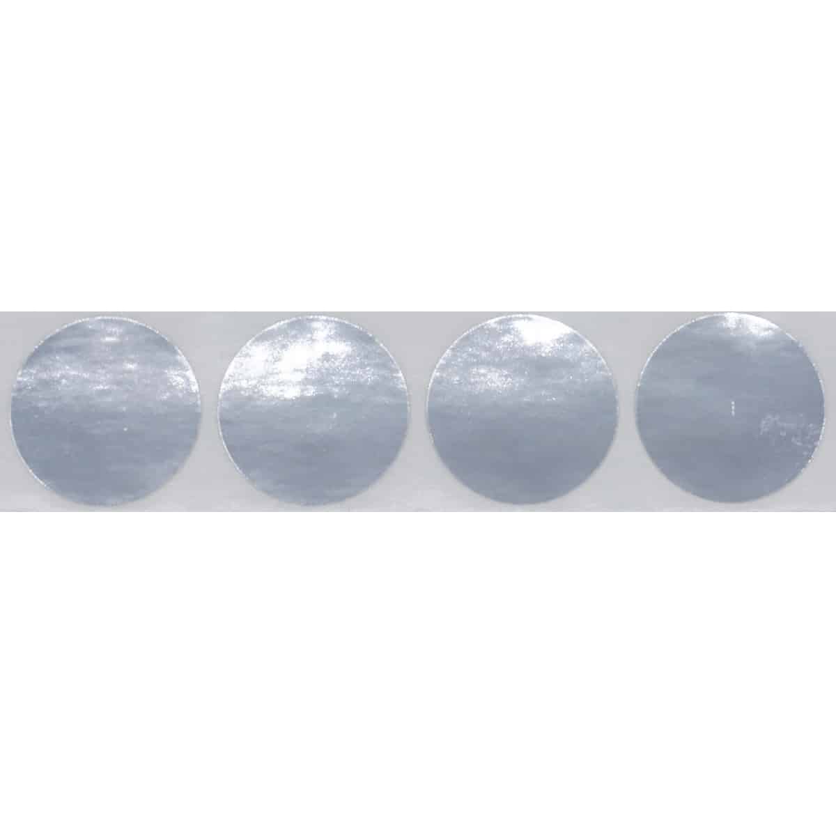 Metallic Silver Stickers 1" Round QTY 500 Metallic Silver Stickers 1" Round QTY 500