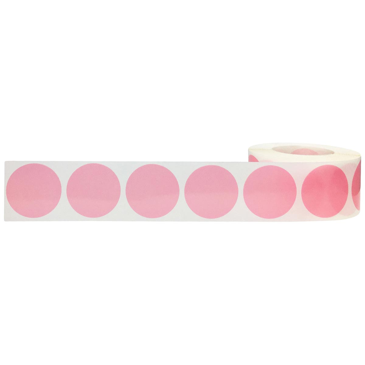 Pink Transparent Labels 1" Round QTY 500 Pink Transparent Labels 1" Round QTY 500