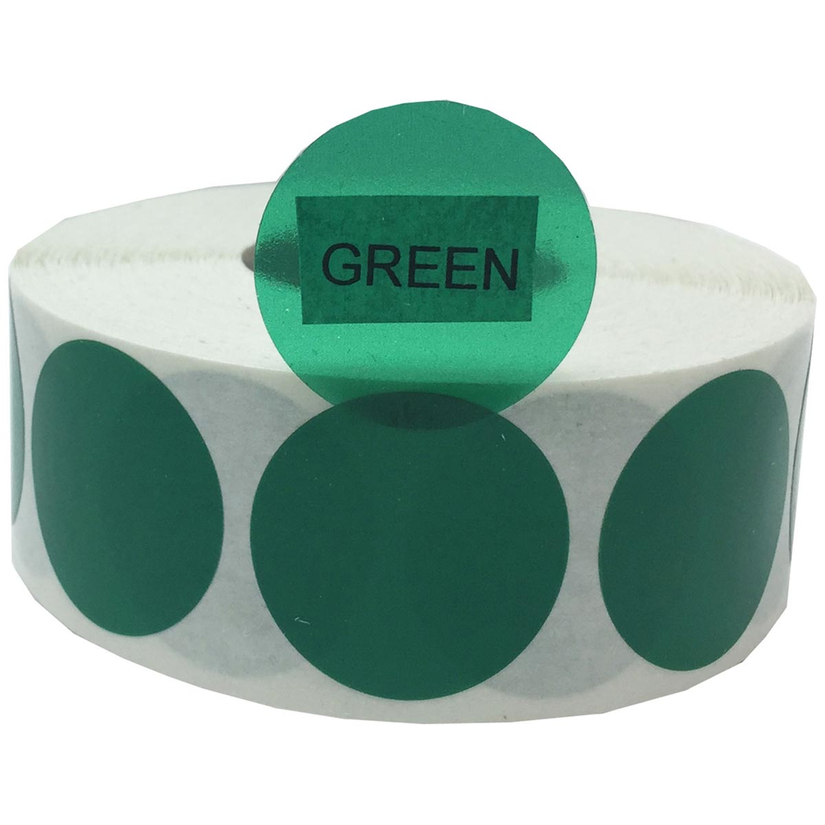 Green Transparent Labels 1" Round QTY 500 Green Transparent Labels 1" Round QTY 500