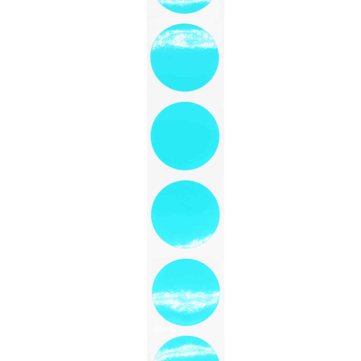 Teal Colored Labels 1.5" Round QTY 500 Teal Colored Labels 1.5" Round QTY 500