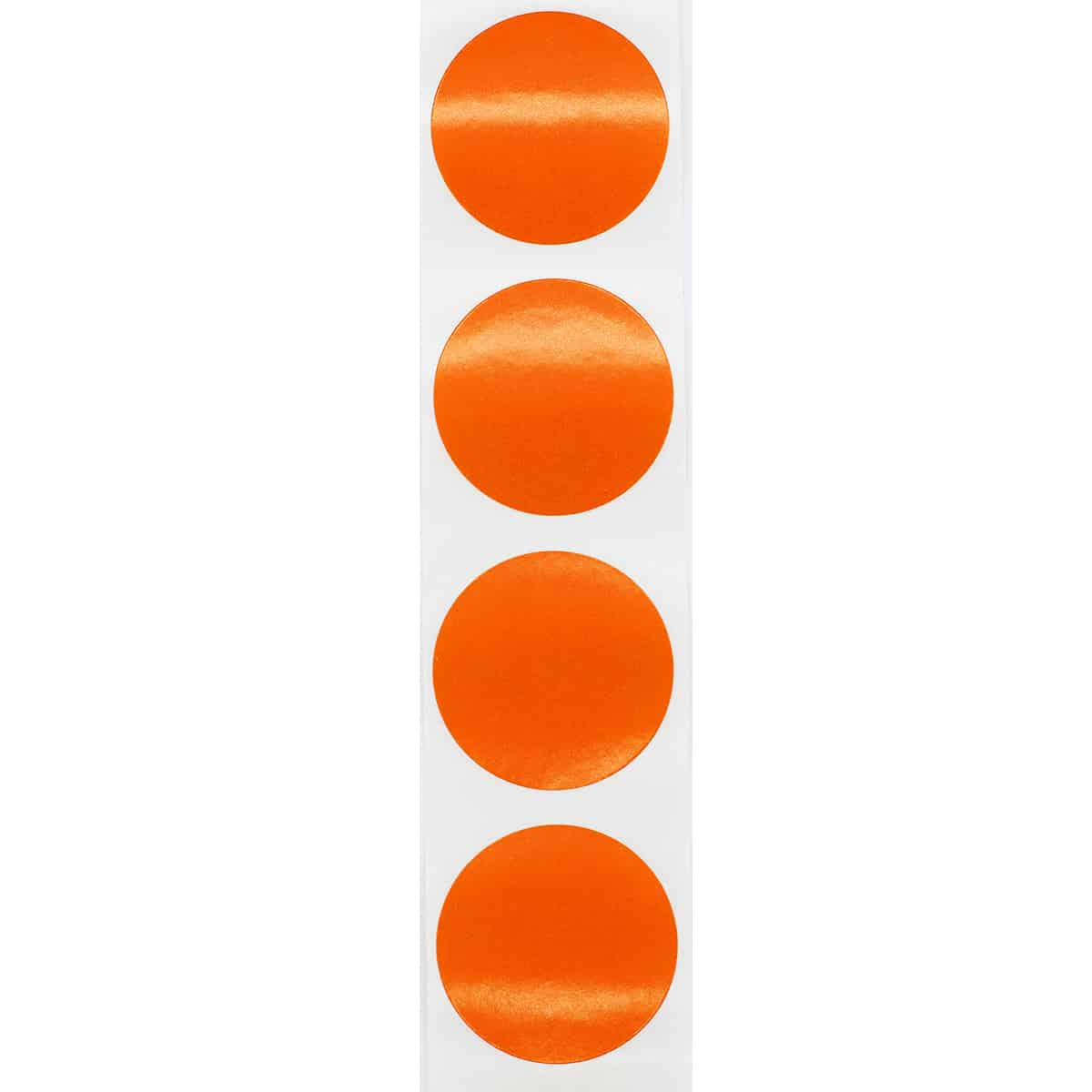 Orange Labels 1.5" Round QTY 500 Orange Labels 1.5" Round QTY 500