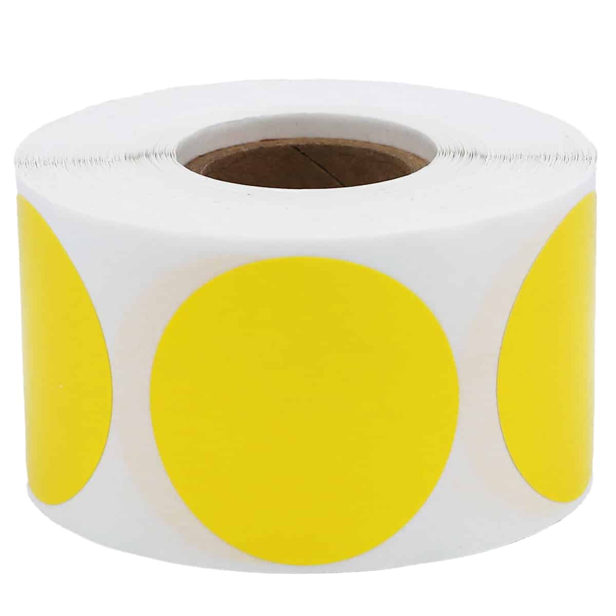 Yellow Labels 1.5" Round QTY 500 Yellow Labels 1.5" Round QTY 500