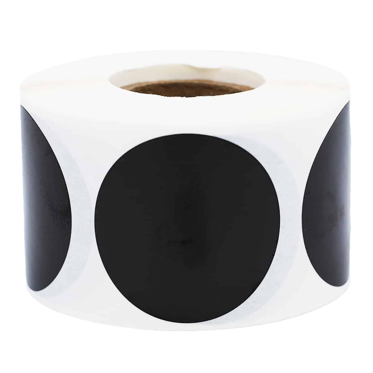 Black Labels 1.5" Round QTY 500