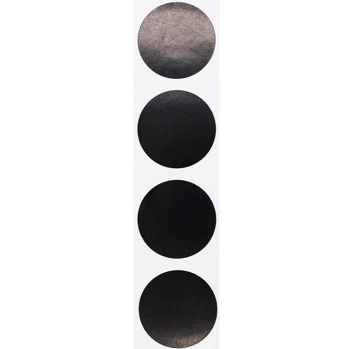 Black Labels 1.5" Round QTY 500