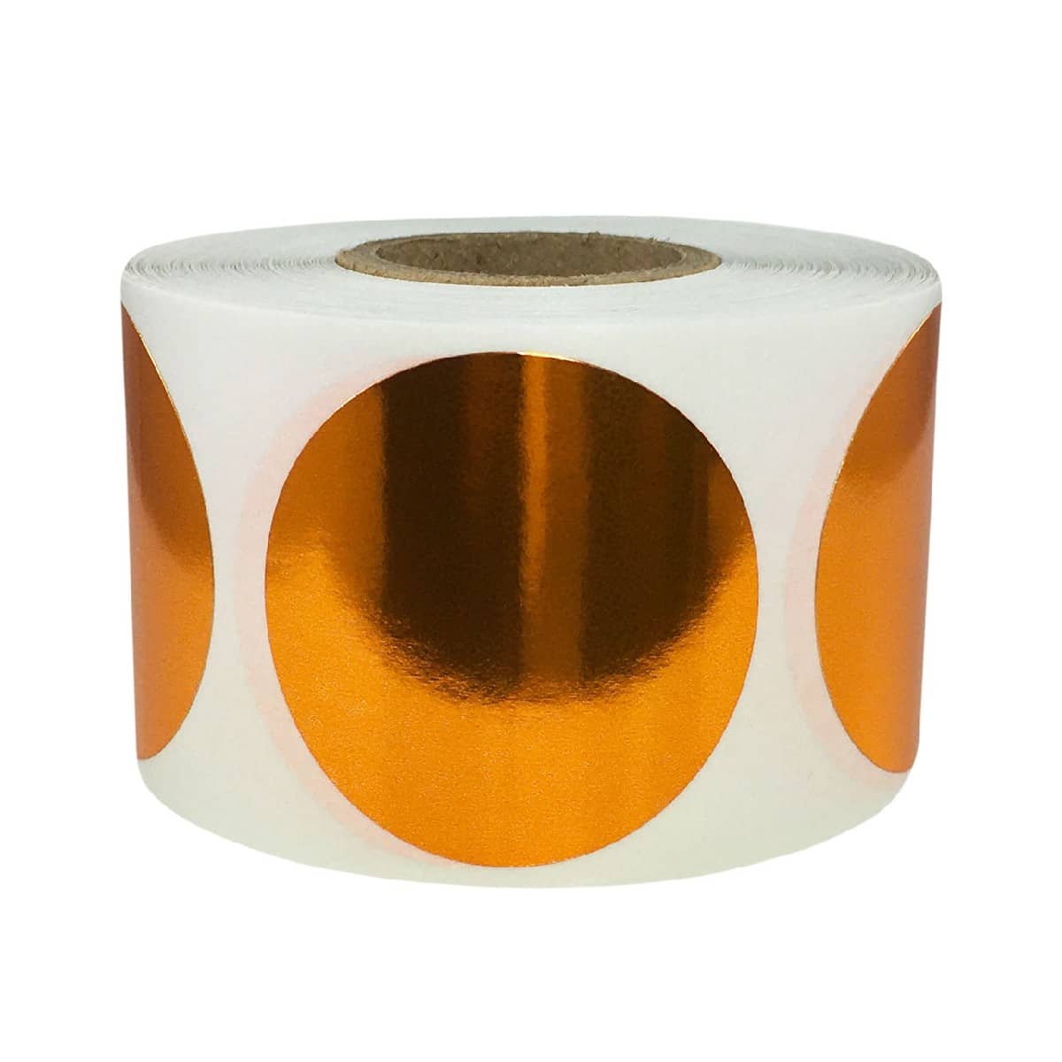 Metallic Bronze Labels 1.5" Round QTY 500