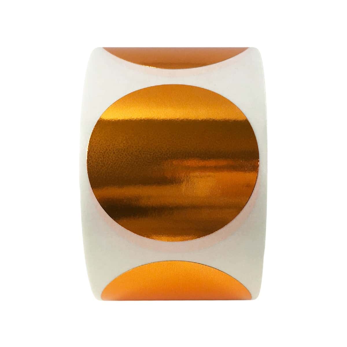 Metallic Bronze Labels 1.5" Round QTY 500