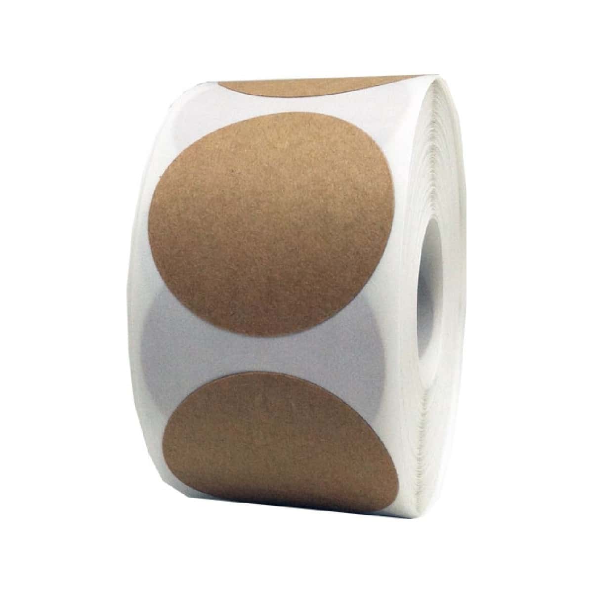 Brown Kraft Paper Labels 1.5" Round QTY 500 Brown Kraft Paper Labels 1.5" Round QTY 500