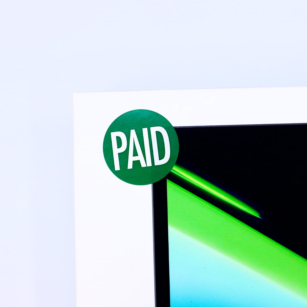 Round Labels That Say PAID 1.5" Quantity 500