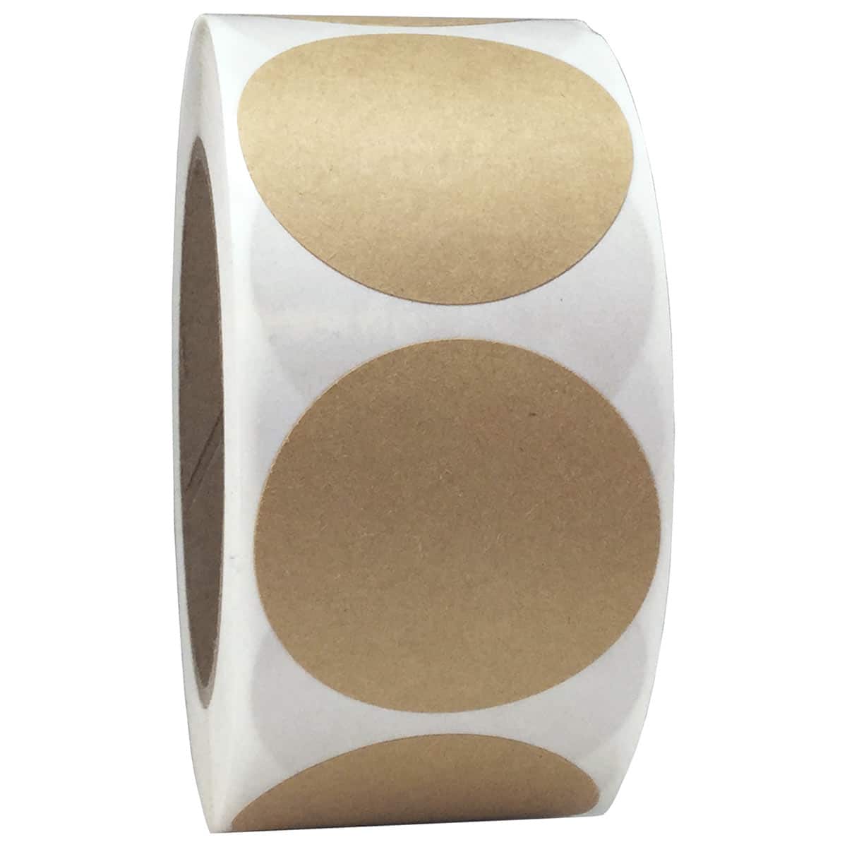 Kraft Paper Stickers 2" Round QTY 500 Kraft Paper Stickers 2" Round QTY 500
