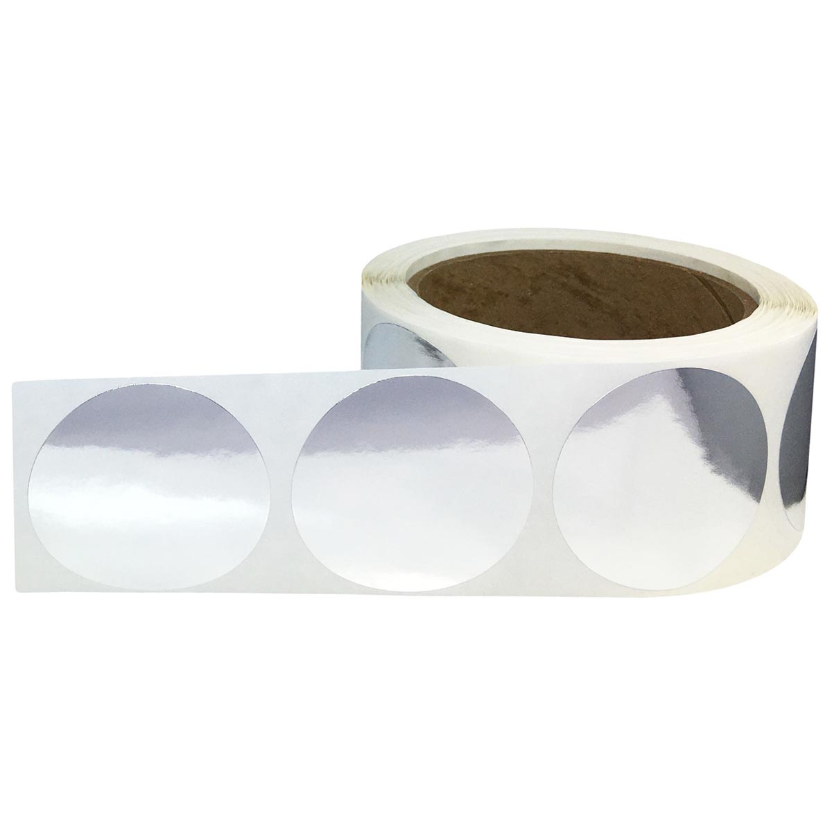 Silver Stickers 2" Round QTY 500 Silver Stickers 2" Round QTY 500