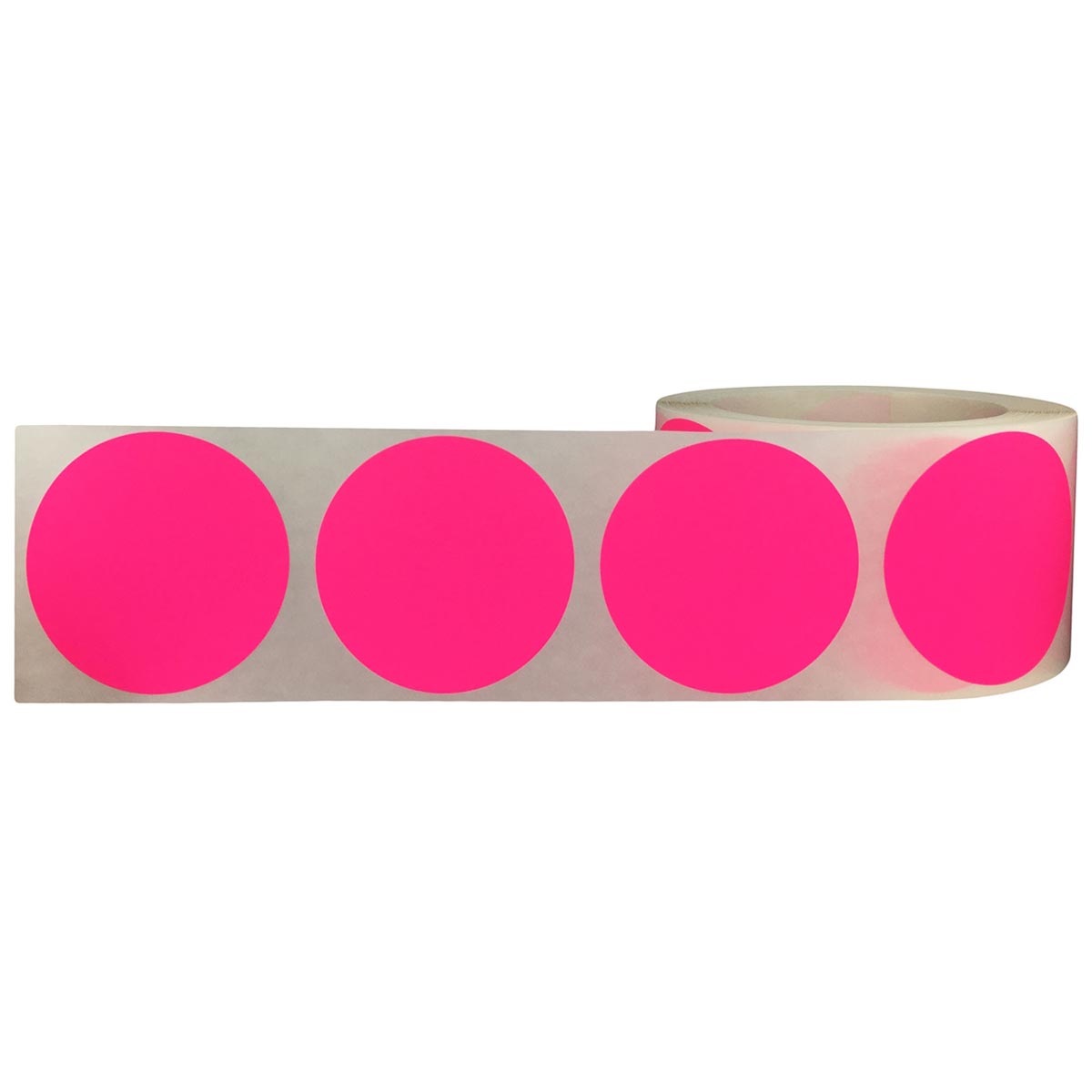 Fluorescent Pink Stickers 2" Round QTY 500 Fluorescent Pink Stickers 2" Round QTY 500
