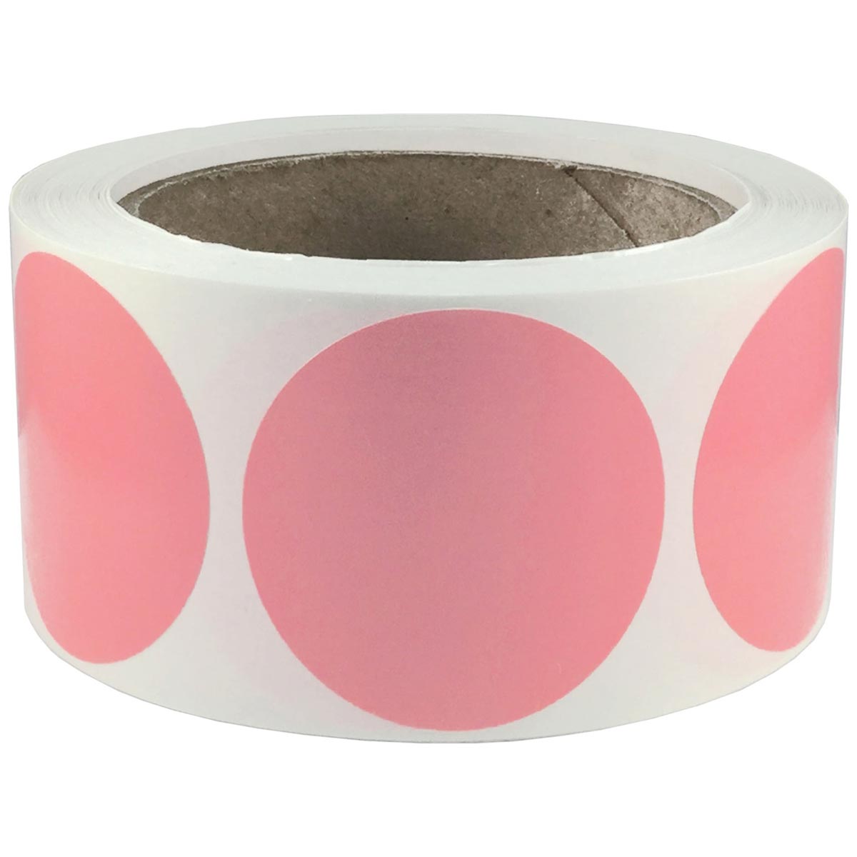 Pink Stickers 2" Round QTY 500