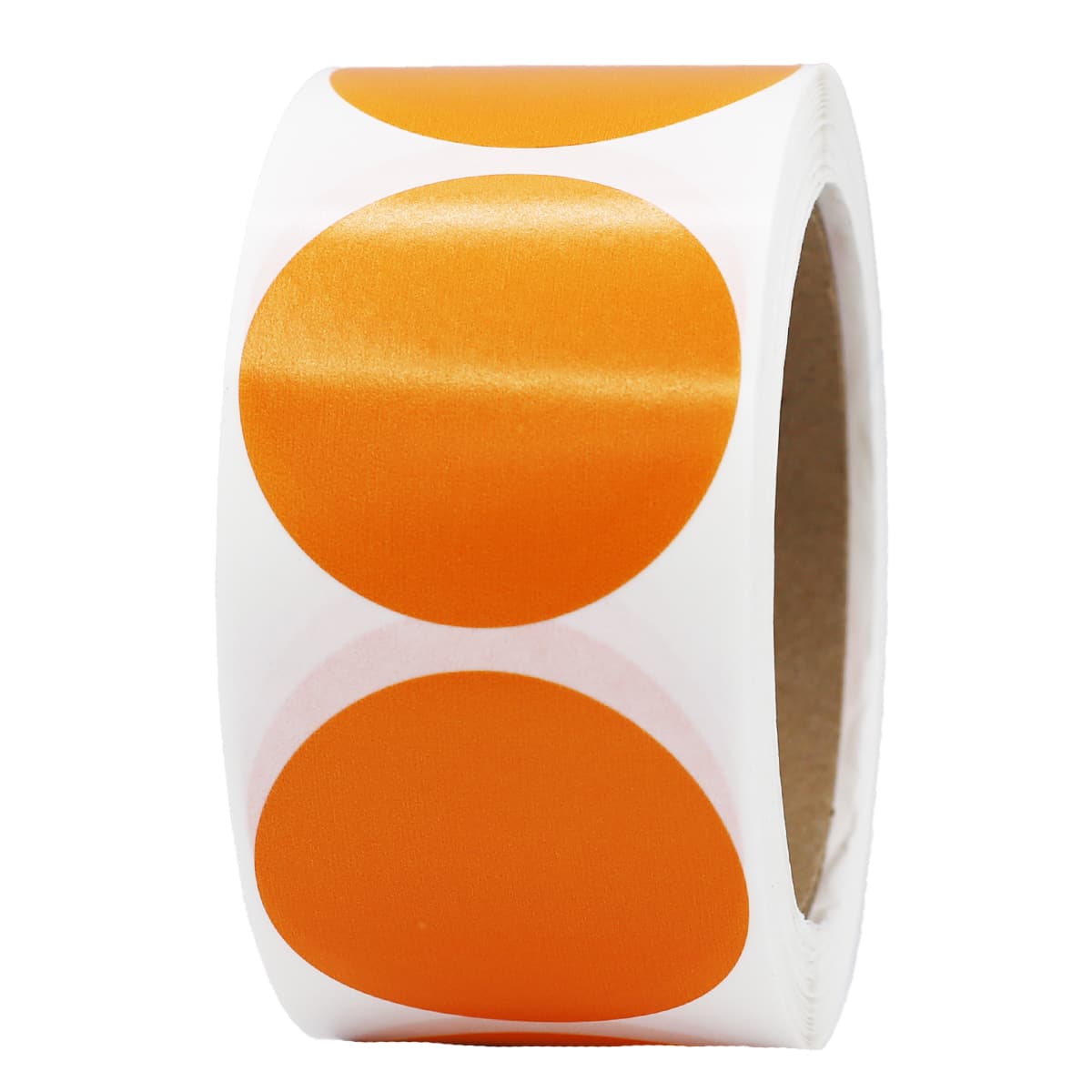 Orange Stickers 2" Round QTY 500