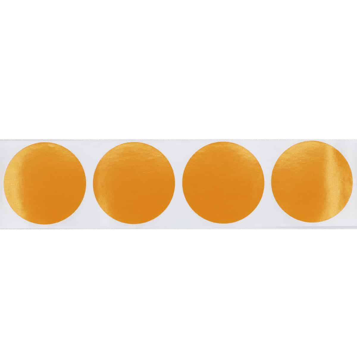 Peach Color Stickers 2" Round QTY 500