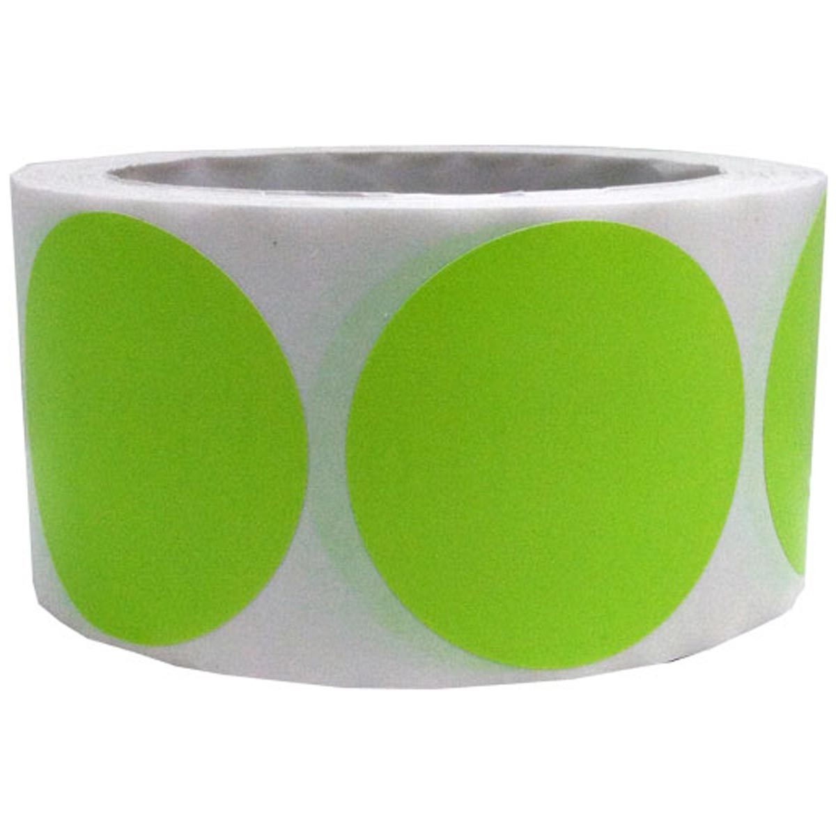 Hot Green Stickers 2" Round QTY 500 Hot Green Stickers 2" Round QTY 500