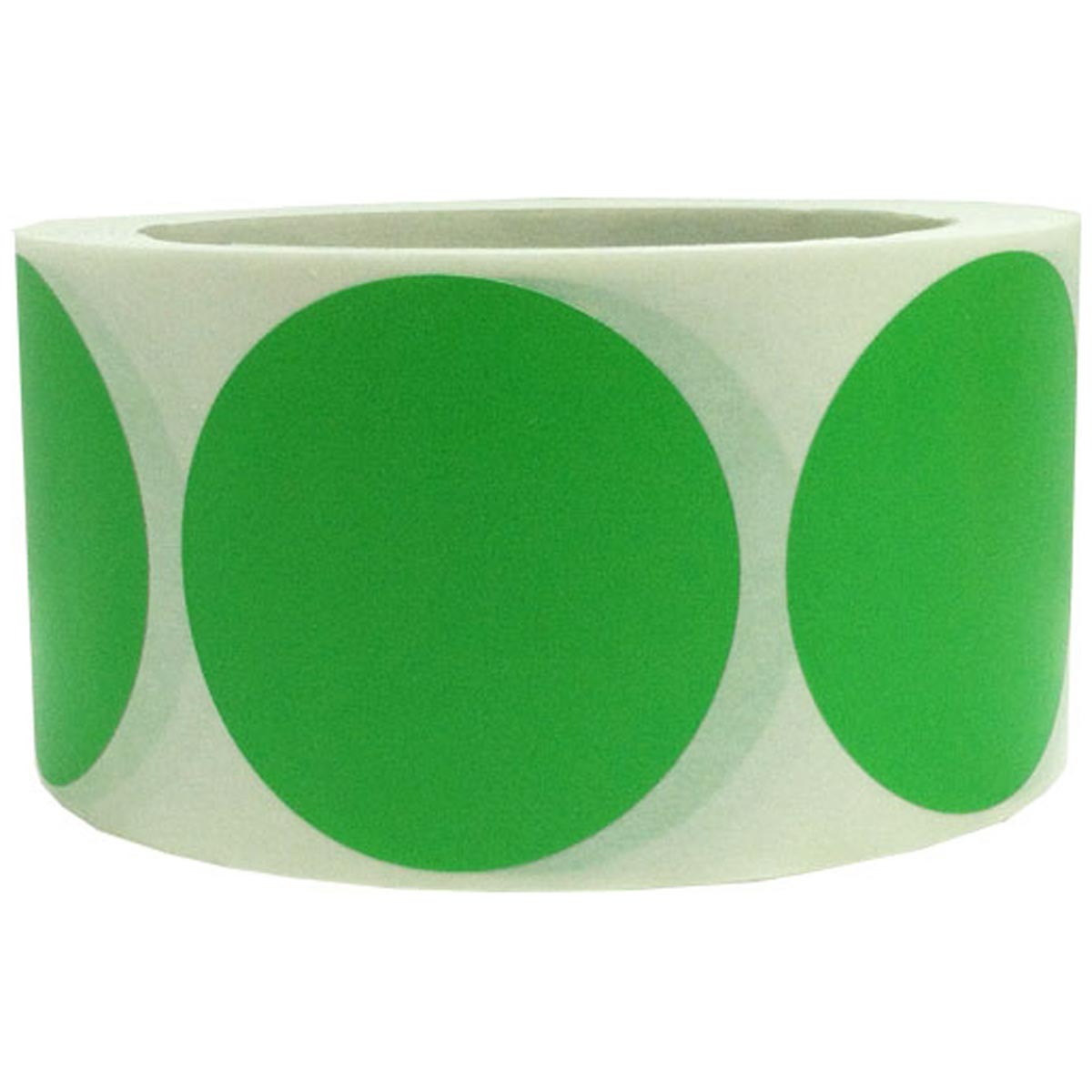 Light Green Stickers 2" Round QTY 500