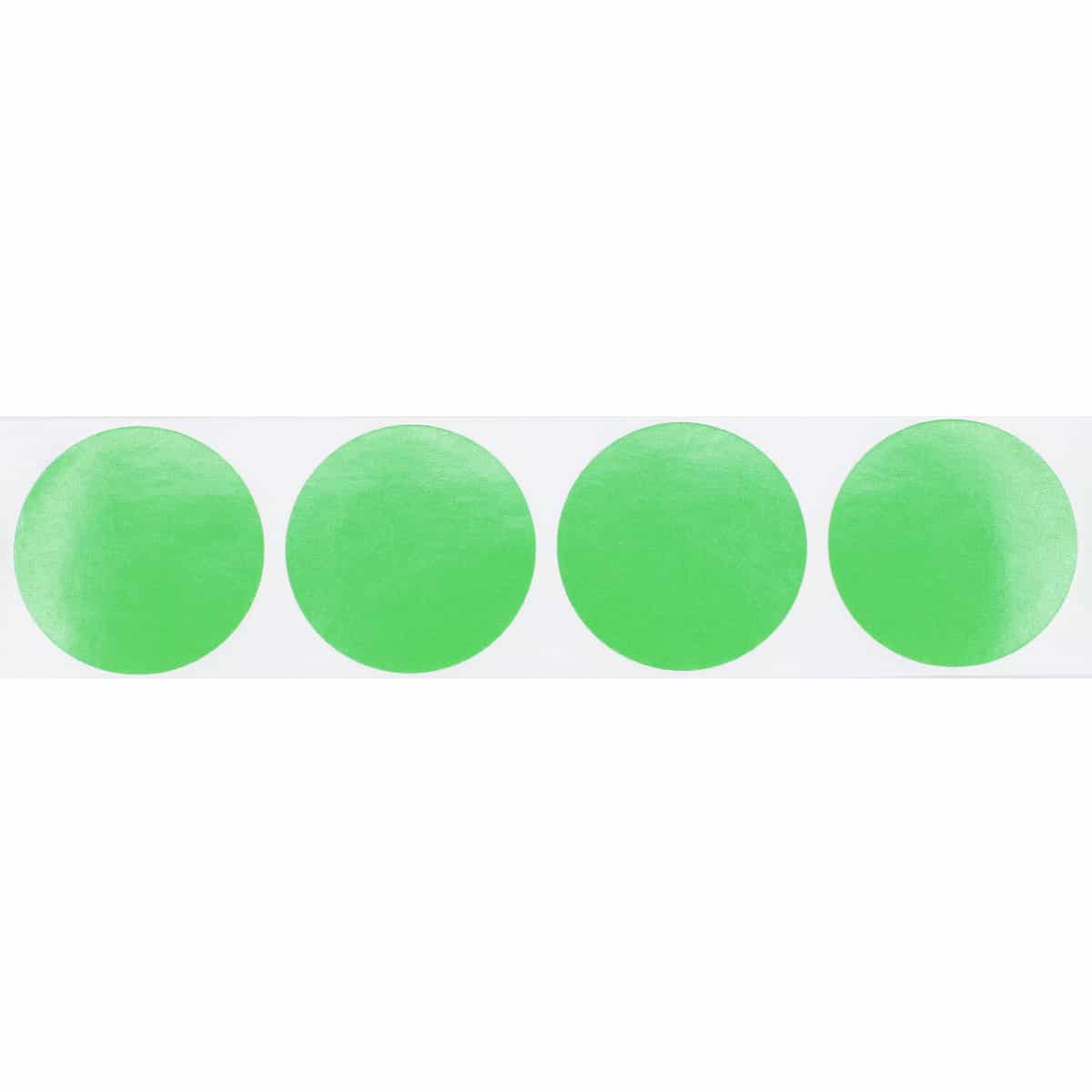 Light Green Stickers 2" Round QTY 500