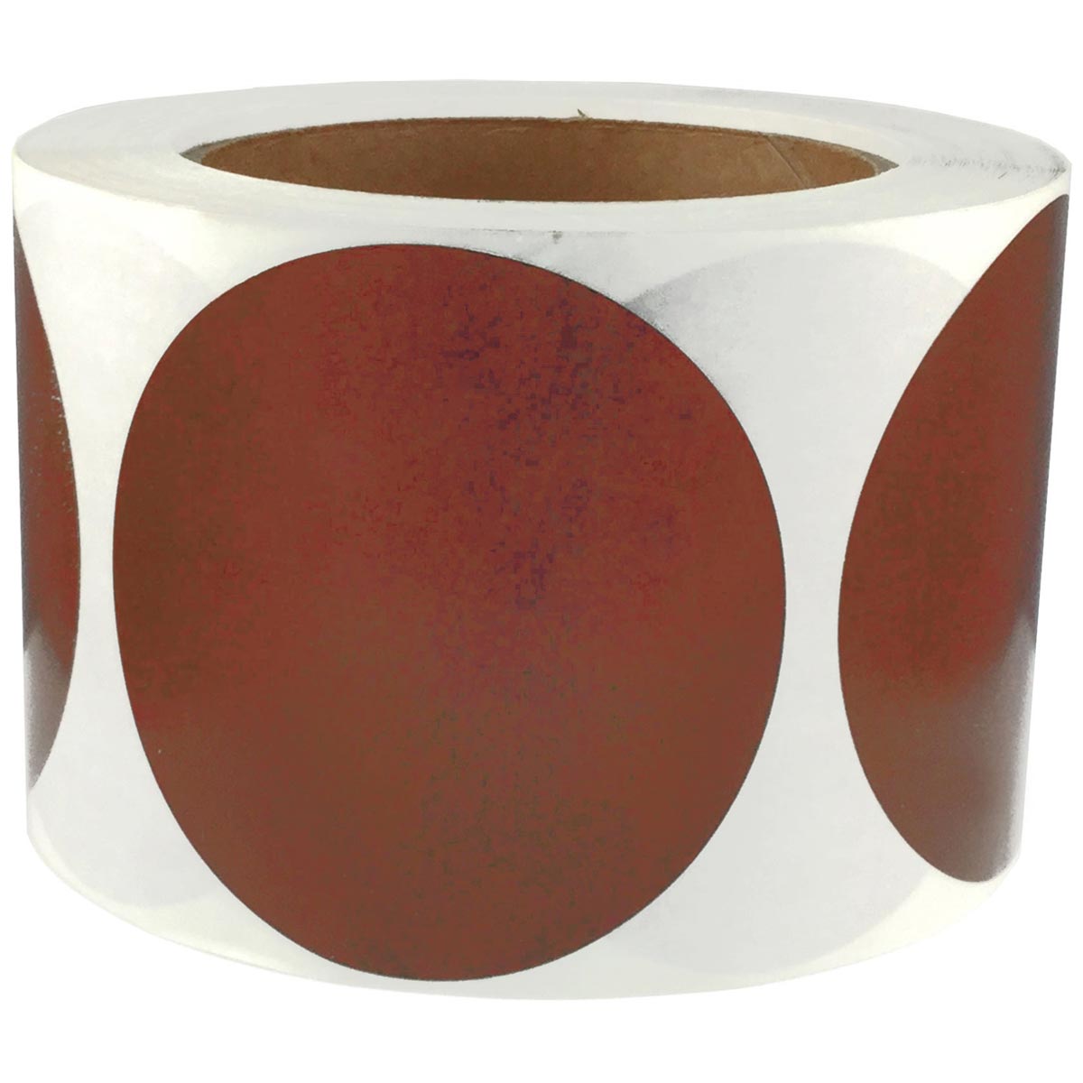 Brown Stickers 3" Round QTY 500
