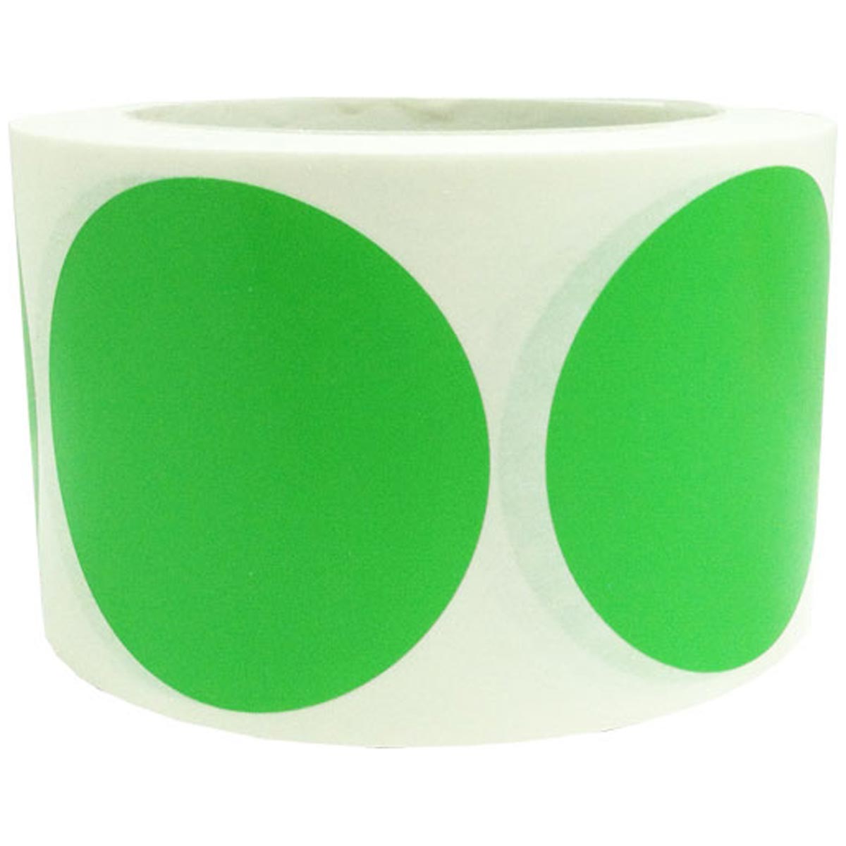 Light Green Stickers 3" Round QTY 500