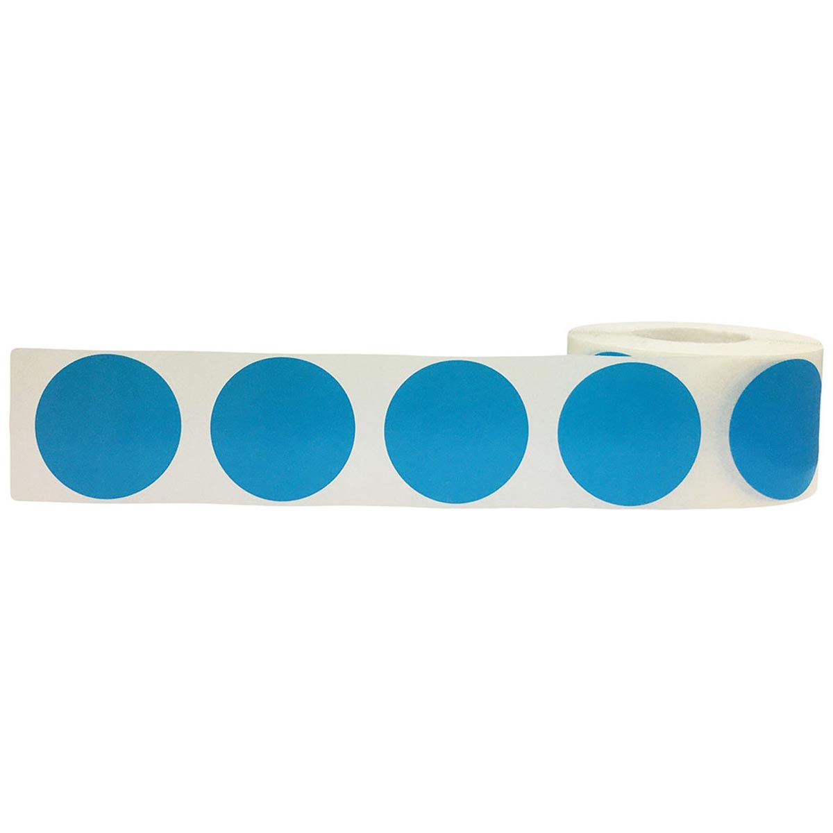 Light Blue Labels 1.25" Round QTY 500