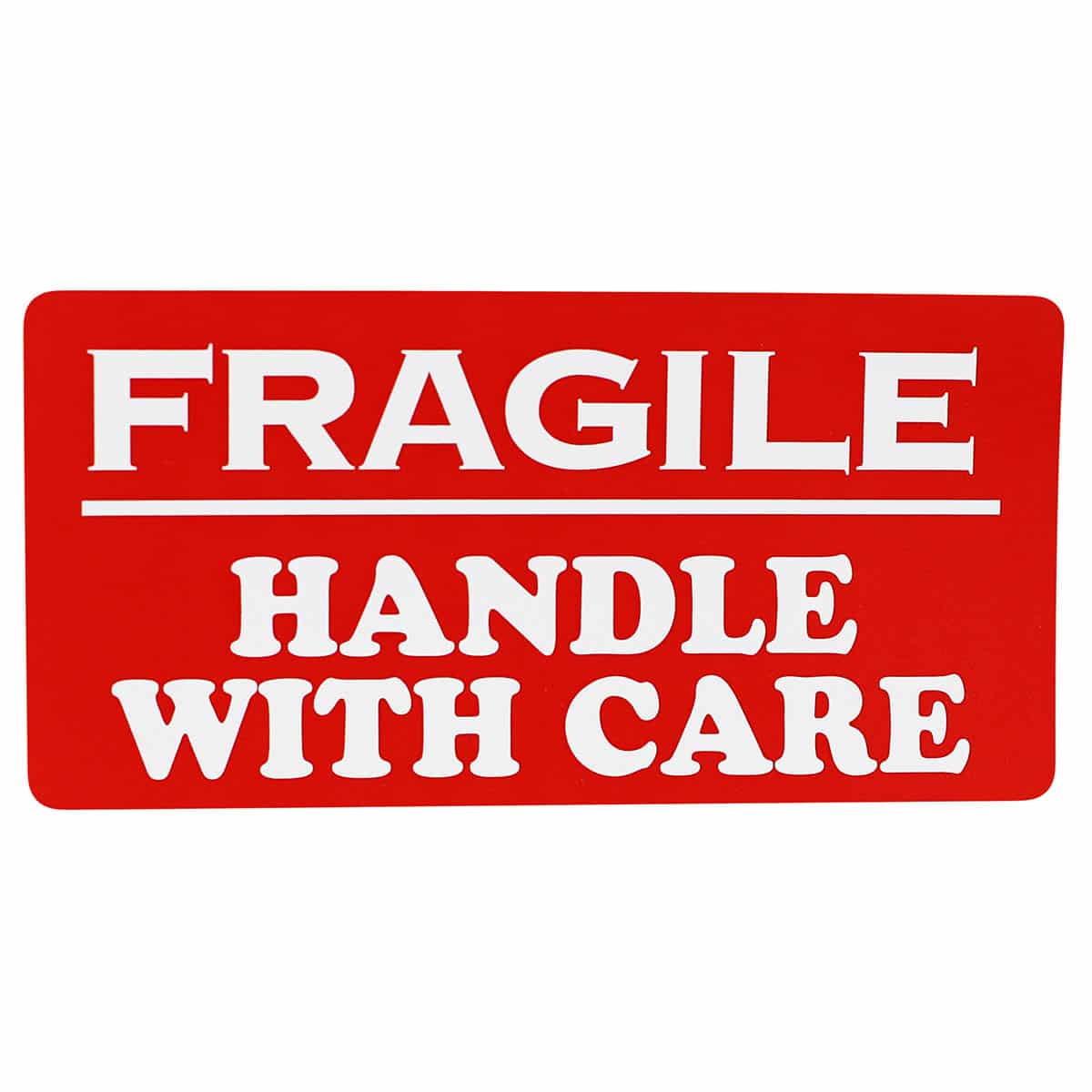 Fragile Handle with Care Labels 2 x 4" Quantity 500